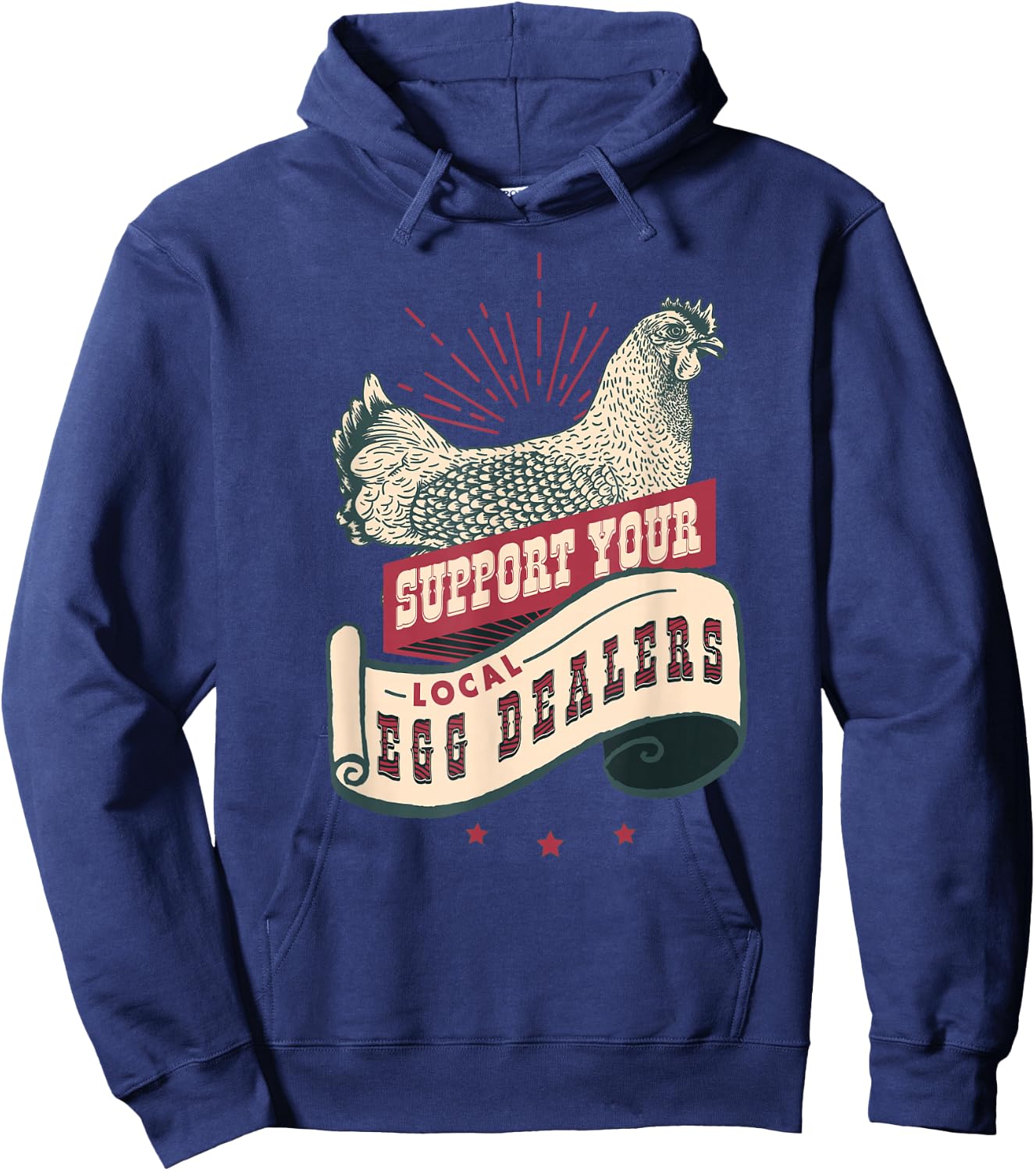 Support Your Local Egg Dealers Funny Egg Dealer Hoodie - Hoodie | Navy