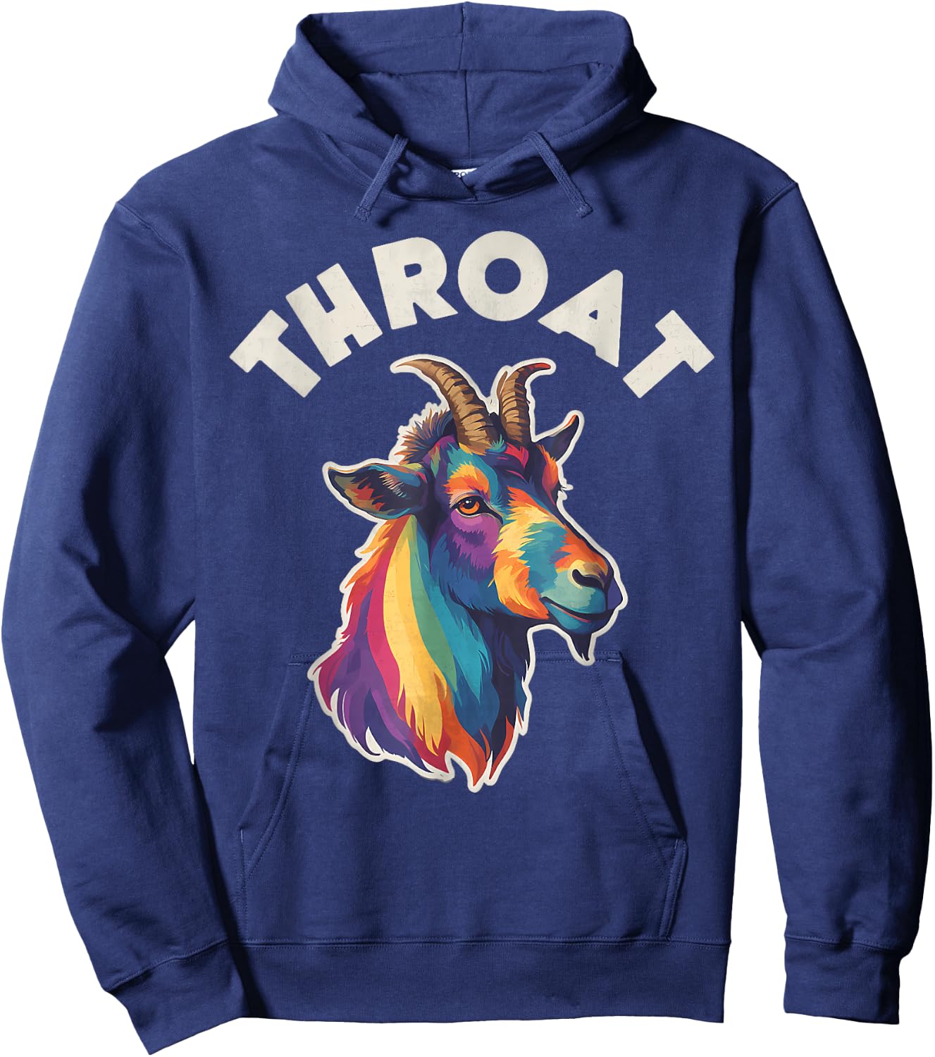 Funny Throat Goat - Adult Humor Sarcastic Outfit Hoodie - Hoodie | Navy