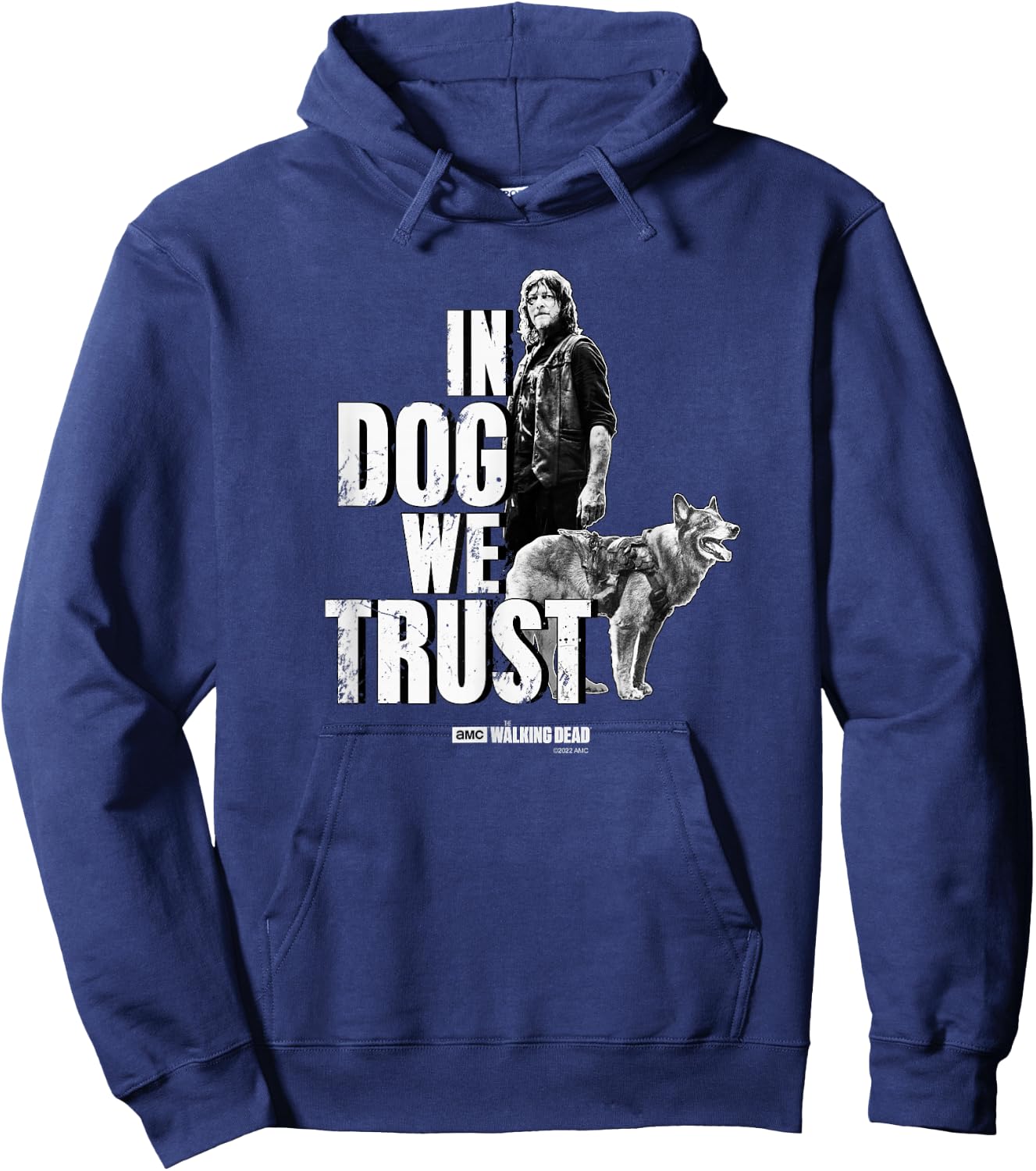 Daryl Dixon In Dog Trust We Trust , black Hoodie - Hoodie | Navy