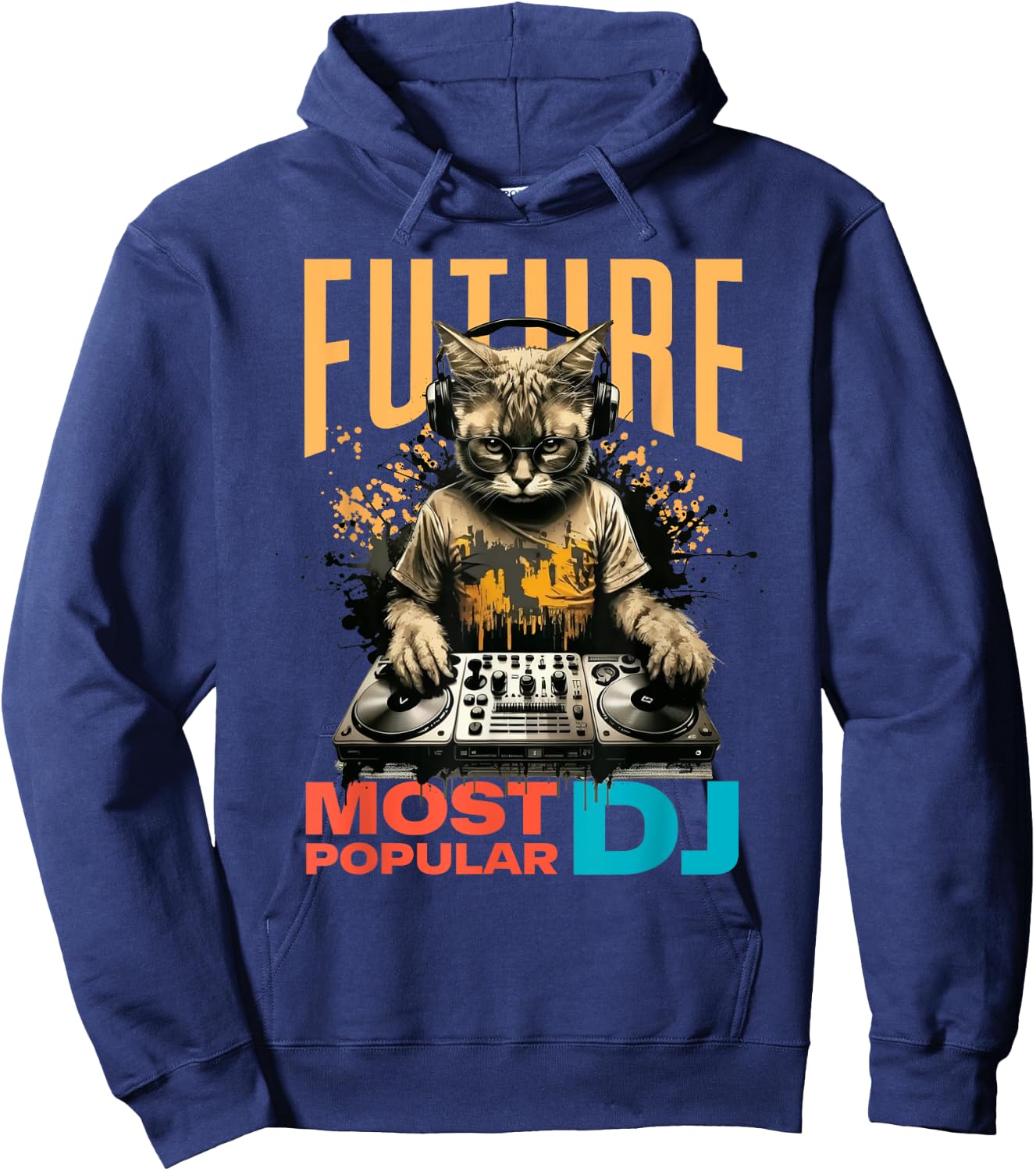 Future Most Popular DJ, Beginner And Child DJ , Black, S Hoodie - Hoodie | Navy