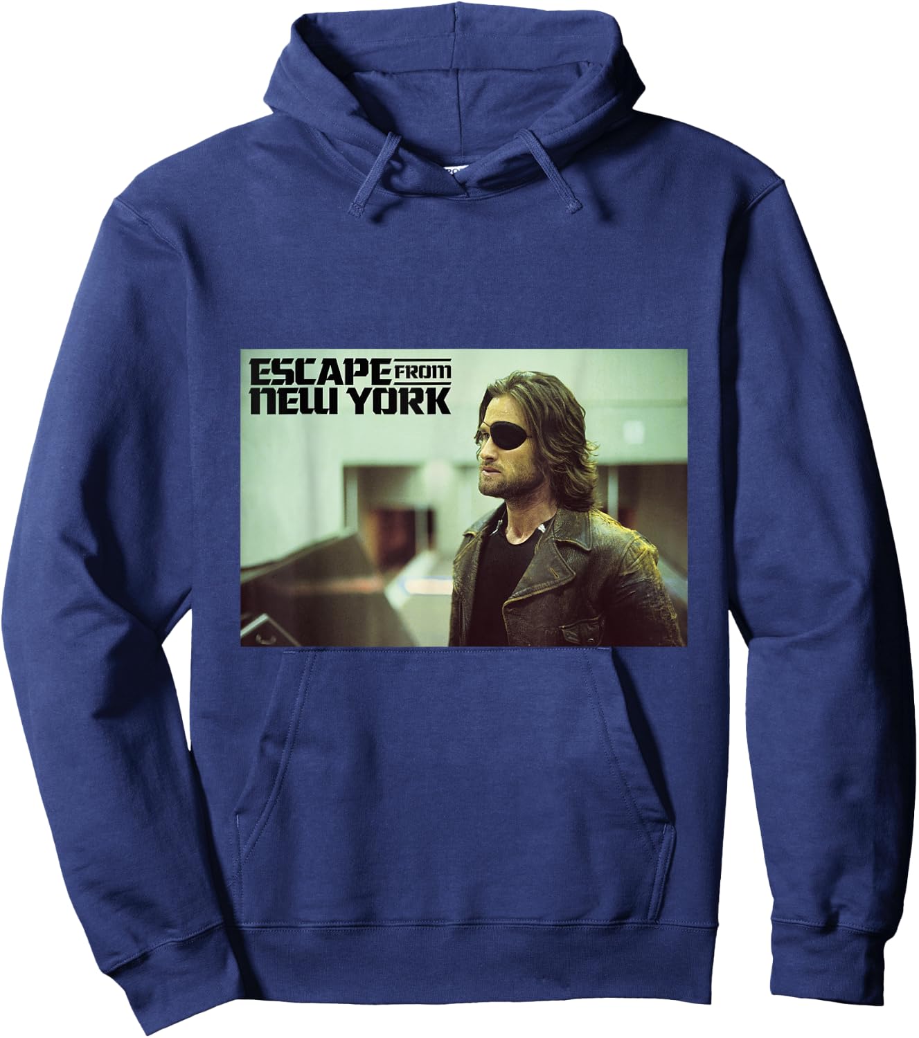 Escape From New York Snake Wearing Leather Jacket Hoodie - Hoodie | Navy