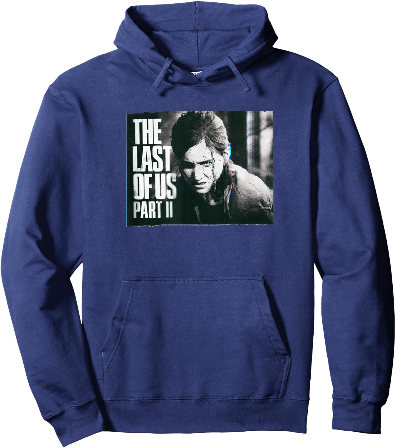 The Last of Us Ellie Close Up Hoodie - Hoodie | Navy