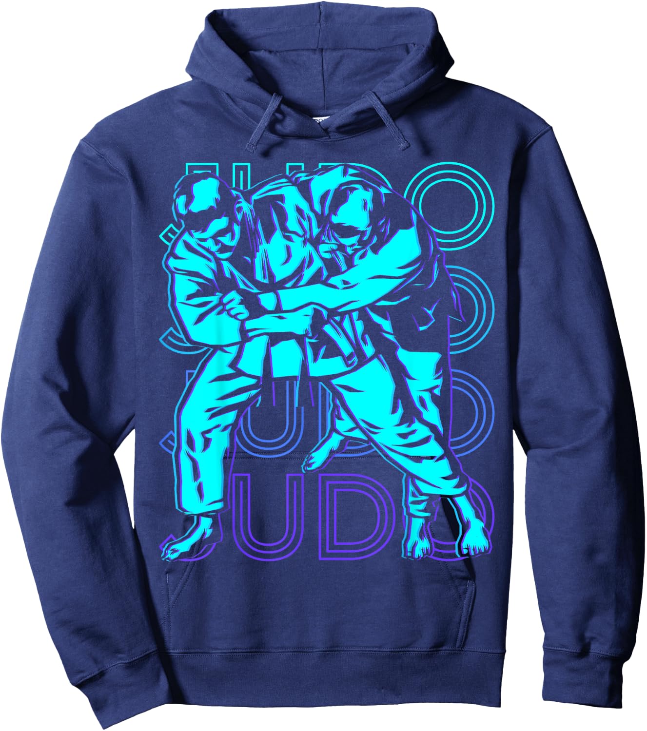 Judo Retro , black, s Hoodie - Hoodie | Navy