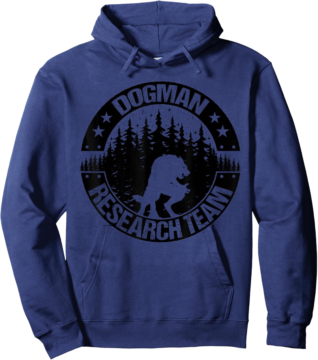 Cryptid Dogman Research Team Women Cryptozoology Hoodie - Hoodie | Navy