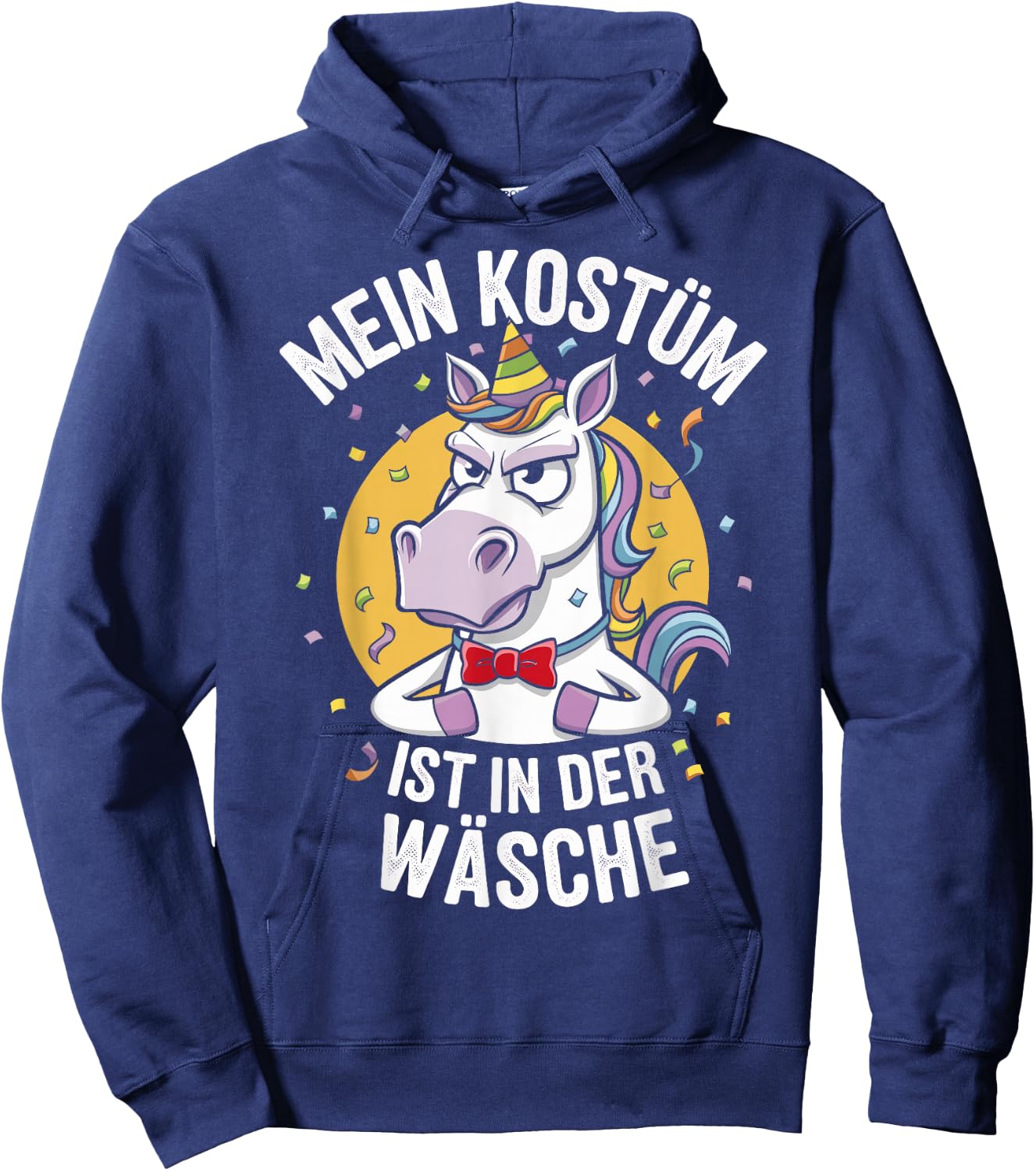 Mein Kostüm ist in der Wäsche - Einhorn Kostüm Fasching Hoodie - Hoodie | Navy