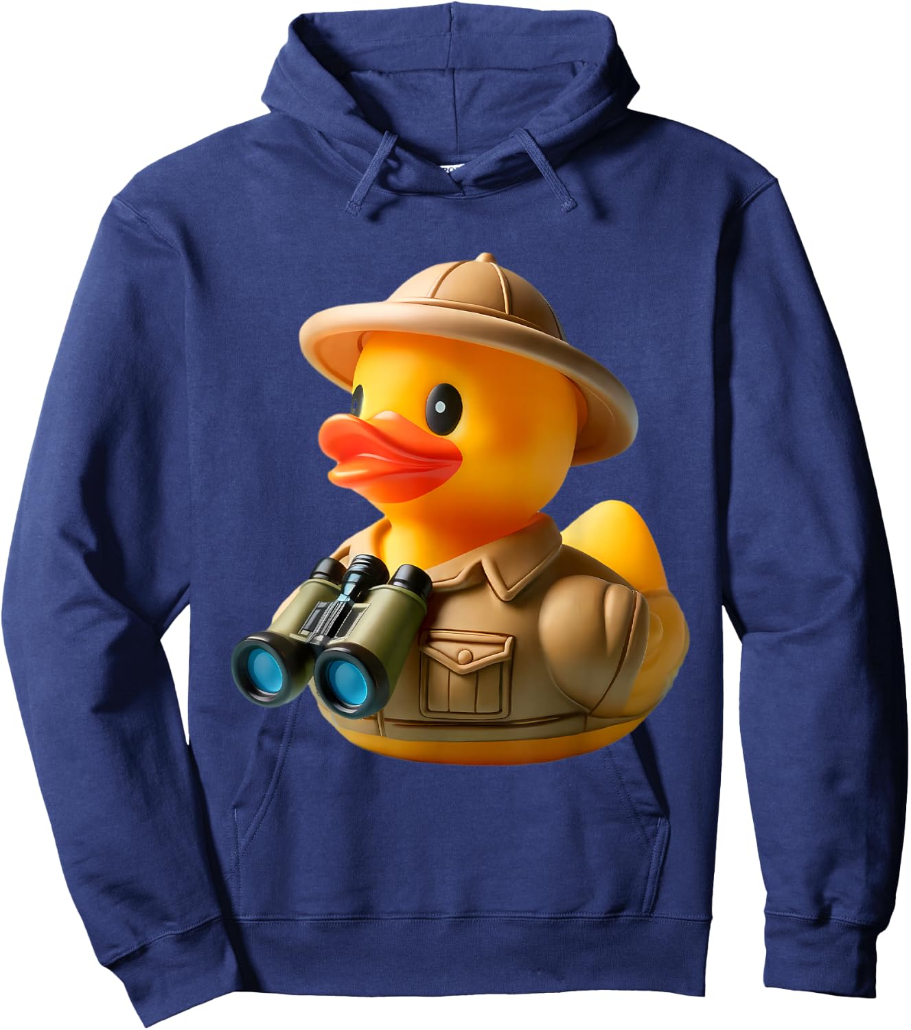 Rubber Duck African Safari Tour Guide Binoculars Hoodie - Hoodie | Navy