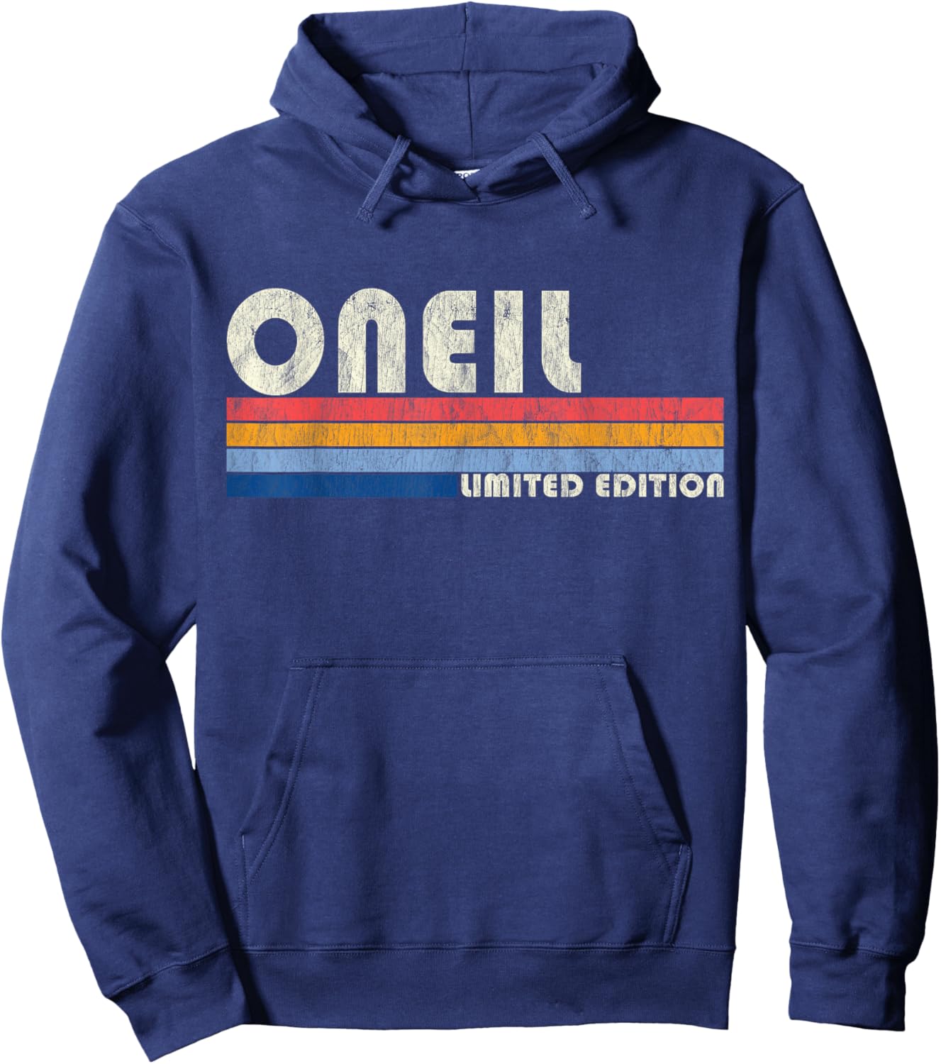 ONEIL Surname Funny Retro Vintage 80s 90s Gifts Men Women Hoodie - Hoodie | Navy