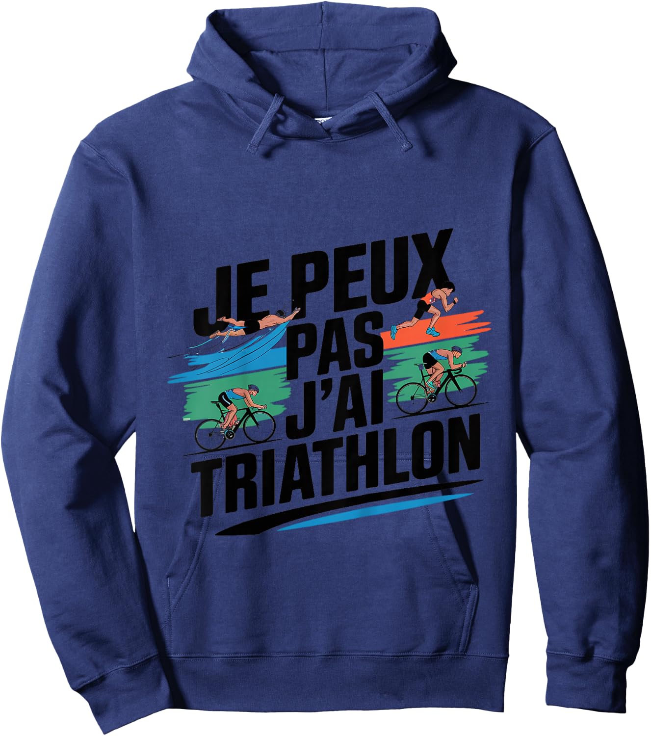 Child I can not I Triathlon - Humor Triathlete Triathlon , grey, 2 Hoodie - Hoodie | Navy