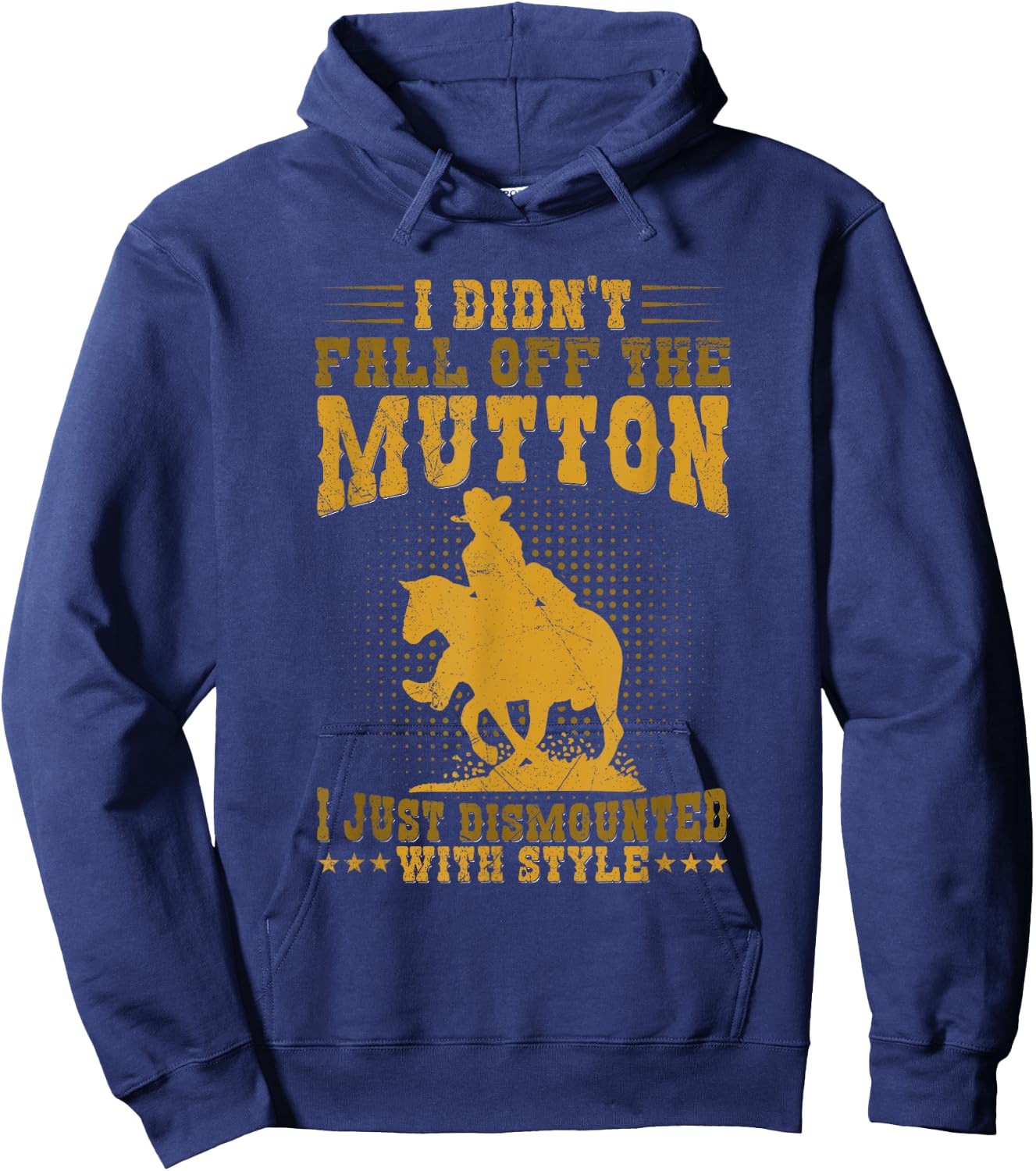 Mutton Bustin & Mutton Busting Design for a Mutton Buster Hoodie - Hoodie | Navy