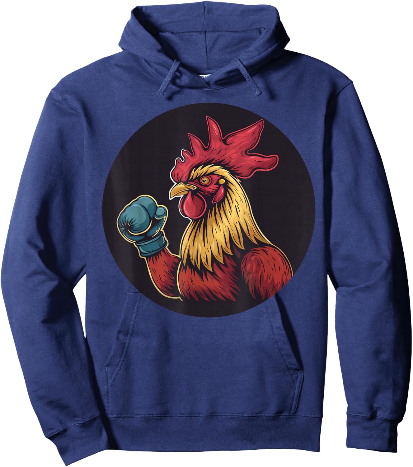 Fighting rooster with cool boxing gloves costume Hoodie - Hoodie | Navy