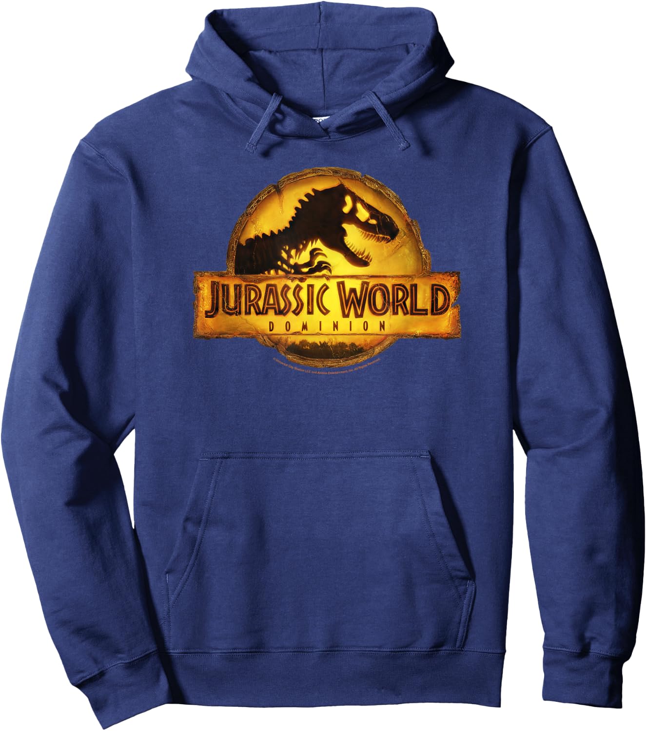 Jurassic World: Dominion T-Rex Logo , black Hoodie - Hoodie | Navy