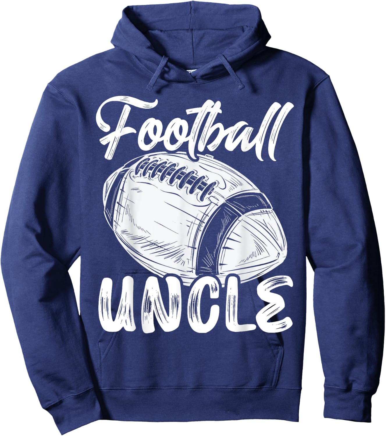 Football Uncle Family Matching Players Fathers Day Hoodie - Hoodie | Navy