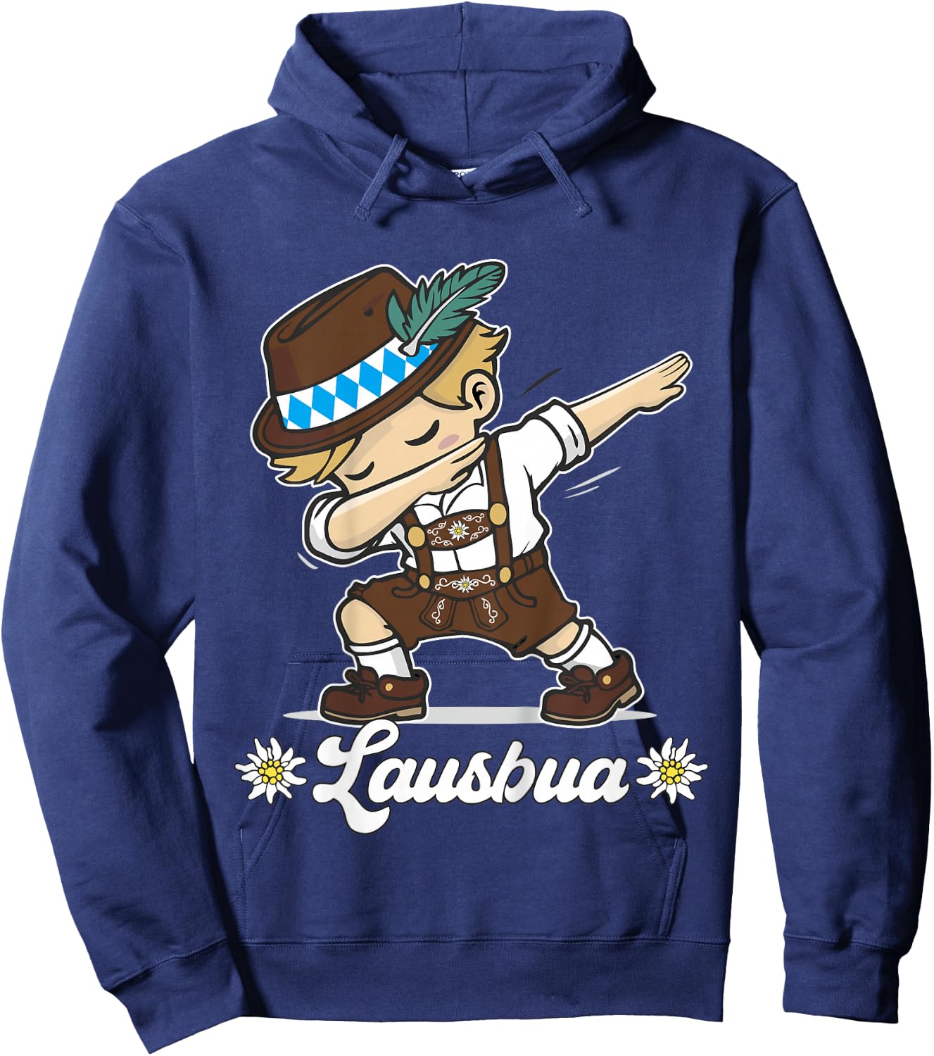 Lausbua Dabbing Bayerischer Junge Trachten Ersatz Hoodie - Hoodie | Navy