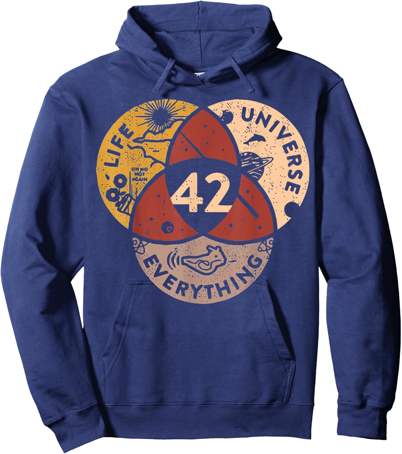 Life Universe Everything 42 Antwort auf das Leben Hoodie - Hoodie | Navy