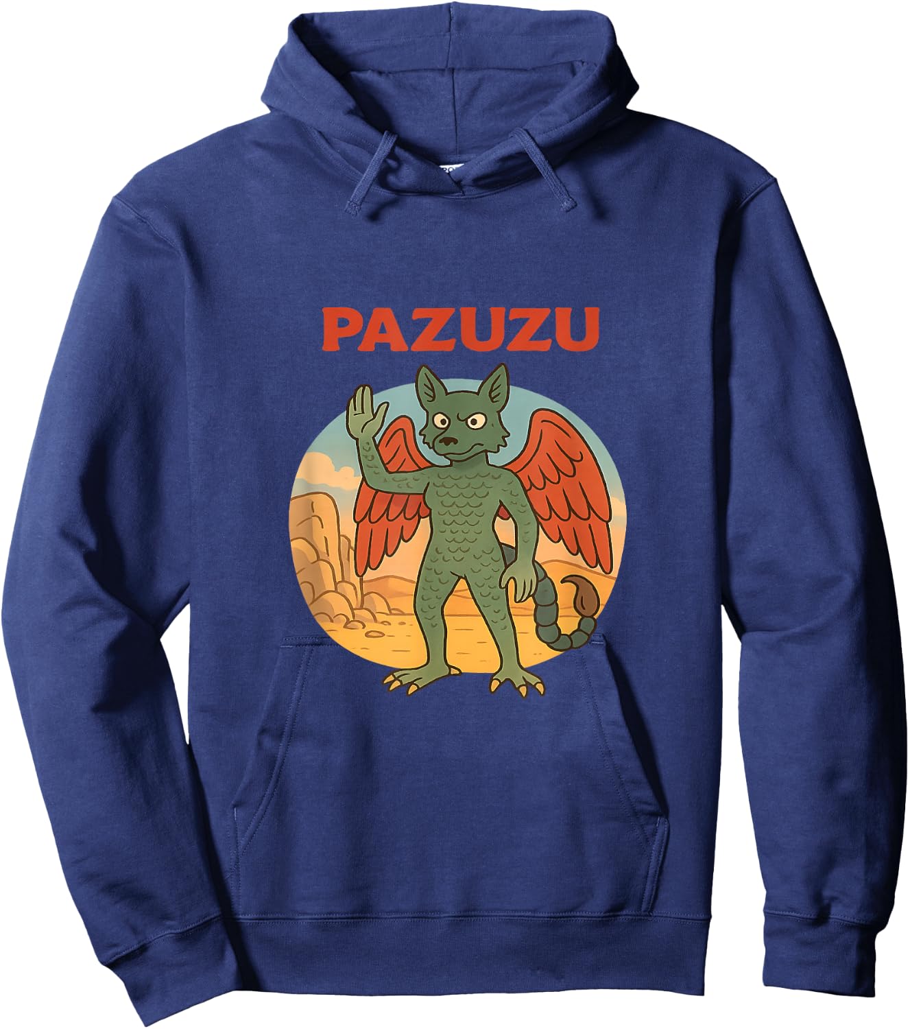 Pazuzu demon the ancient Mesopotamian wind demon Hoodie - Hoodie | Navy