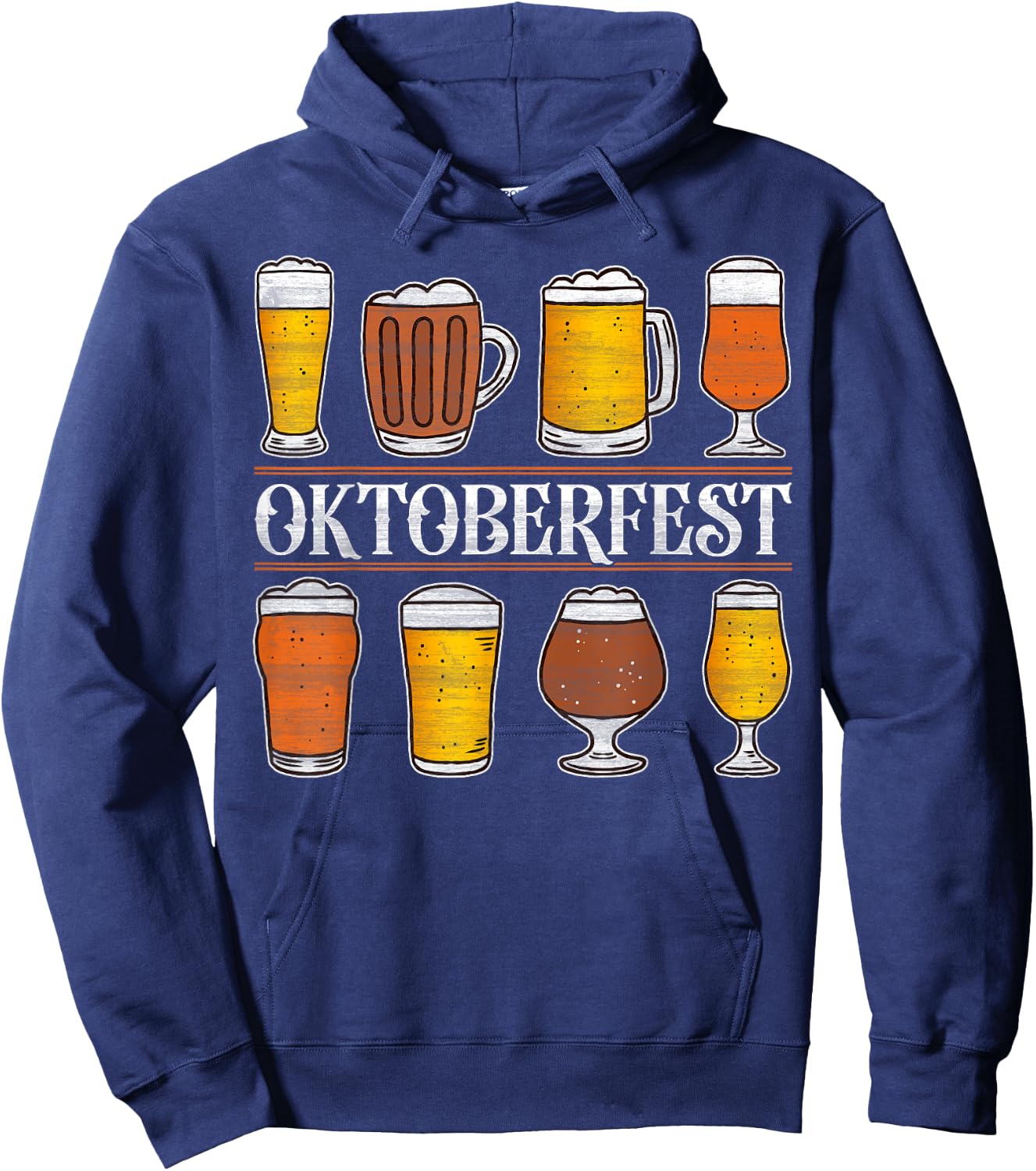 Beer Festival Funny Octoberfest Men Women German Hoodie - Hoodie | Navy
