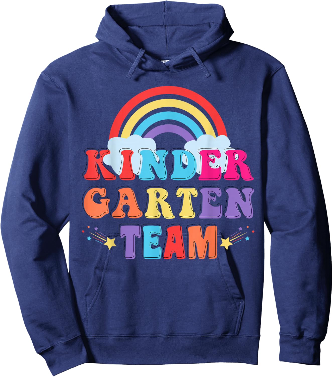 Kindergarten Kita Team Outfit Erzieherin Erzieher Regenbogen Hoodie - Hoodie | Navy