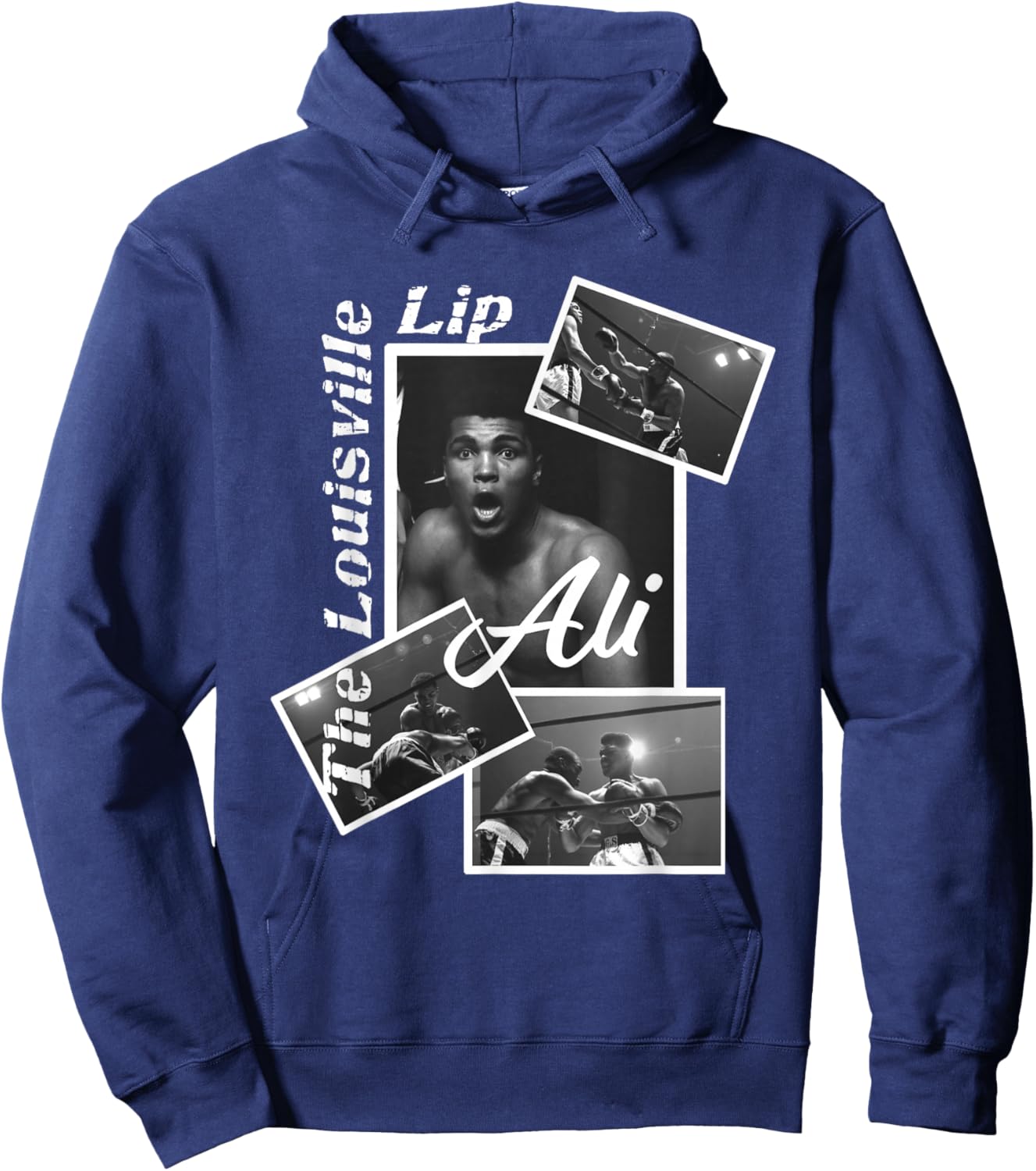 Muhammad Ali_002 , Black, S Hoodie - Hoodie | Navy