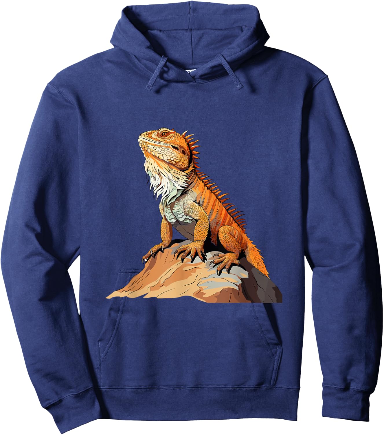 Bearded Dragon Pogona Reptile Graphic Hoodie - Hoodie | Navy