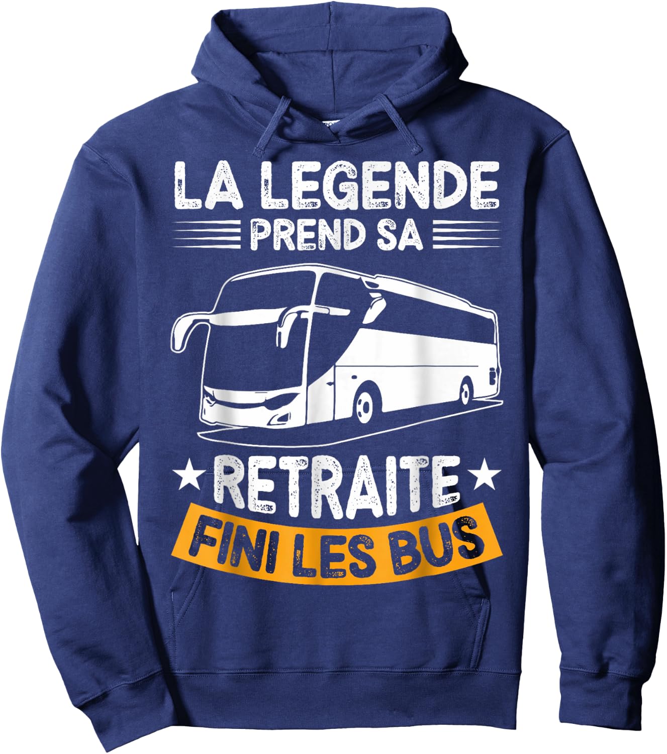 Retired 2024 Legend Retires Gone Buses , Black, S Hoodie - Hoodie | Navy