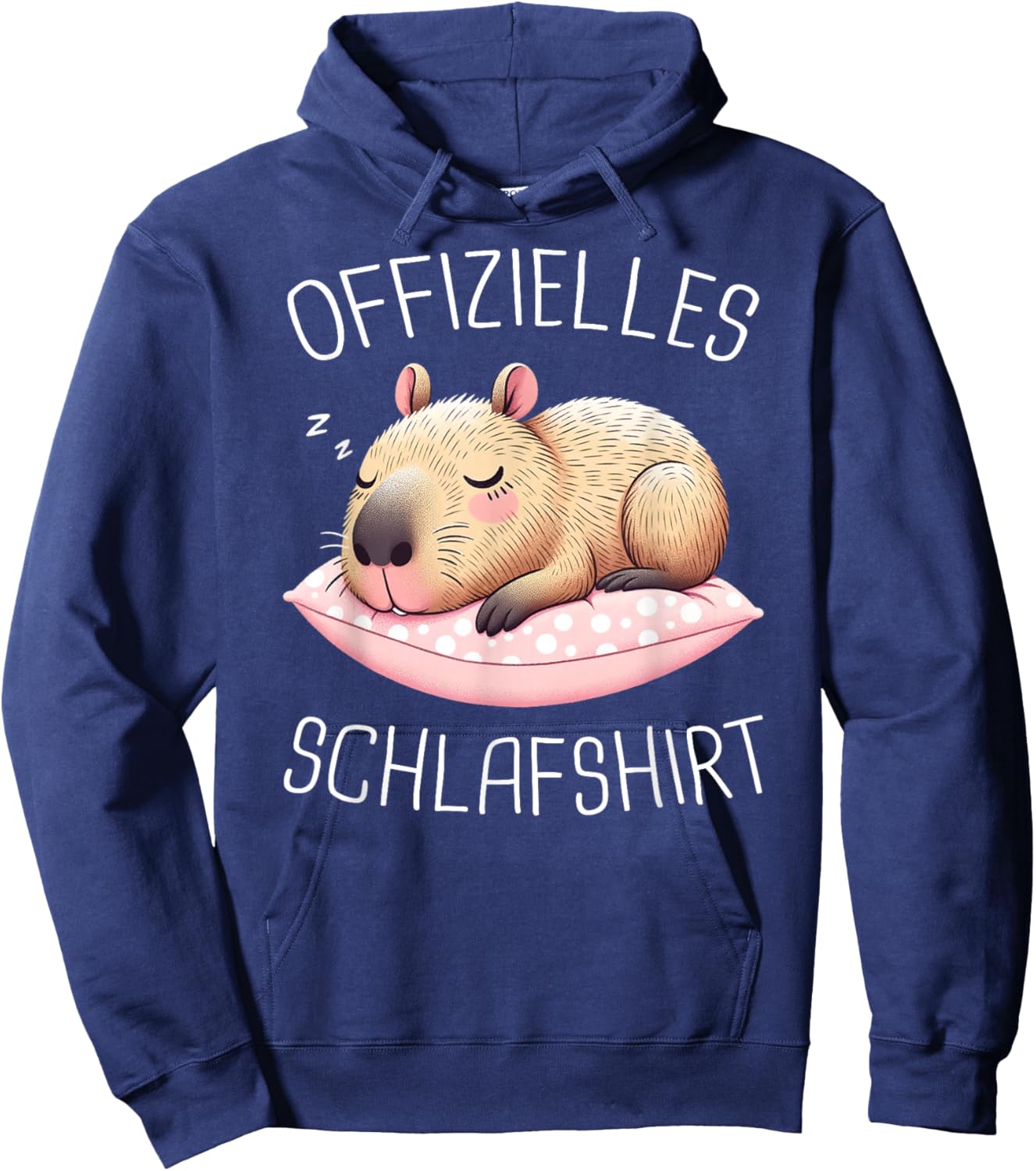 Capybara Official Sleepshirt Water Pig Pyjamas , black Hoodie - Hoodie | Navy