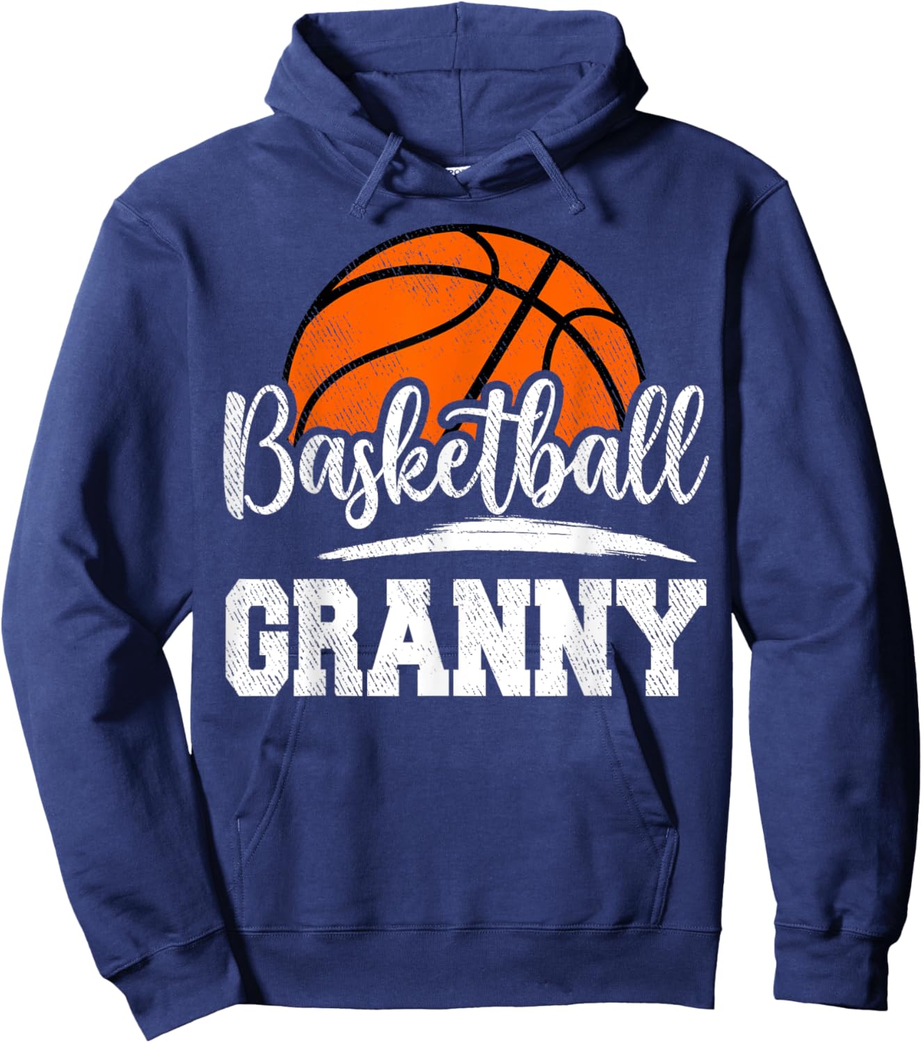 Basketball Granny Basketball Player Game Day Mother's Day Hoodie - Hoodie | Navy