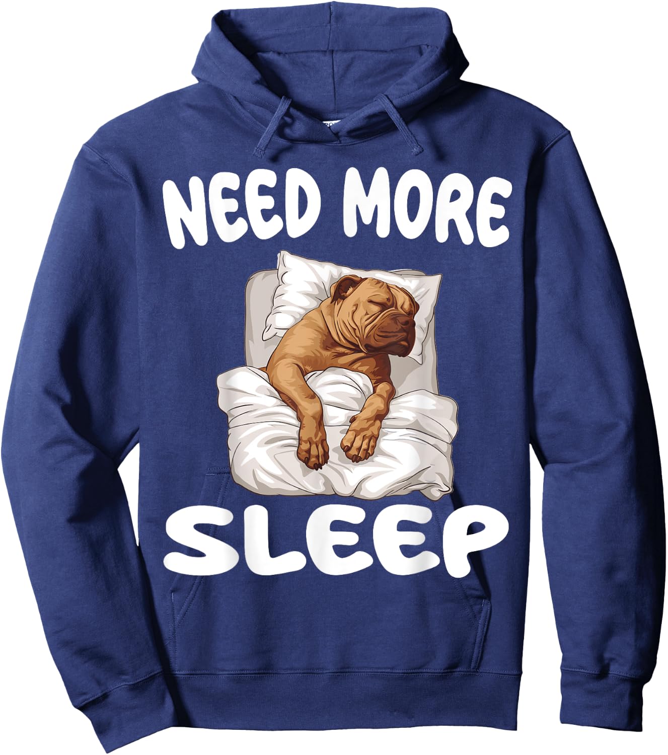 Cute Perro De Presa Canario Need more Sleep Pajamas Hoodie - Hoodie | Navy