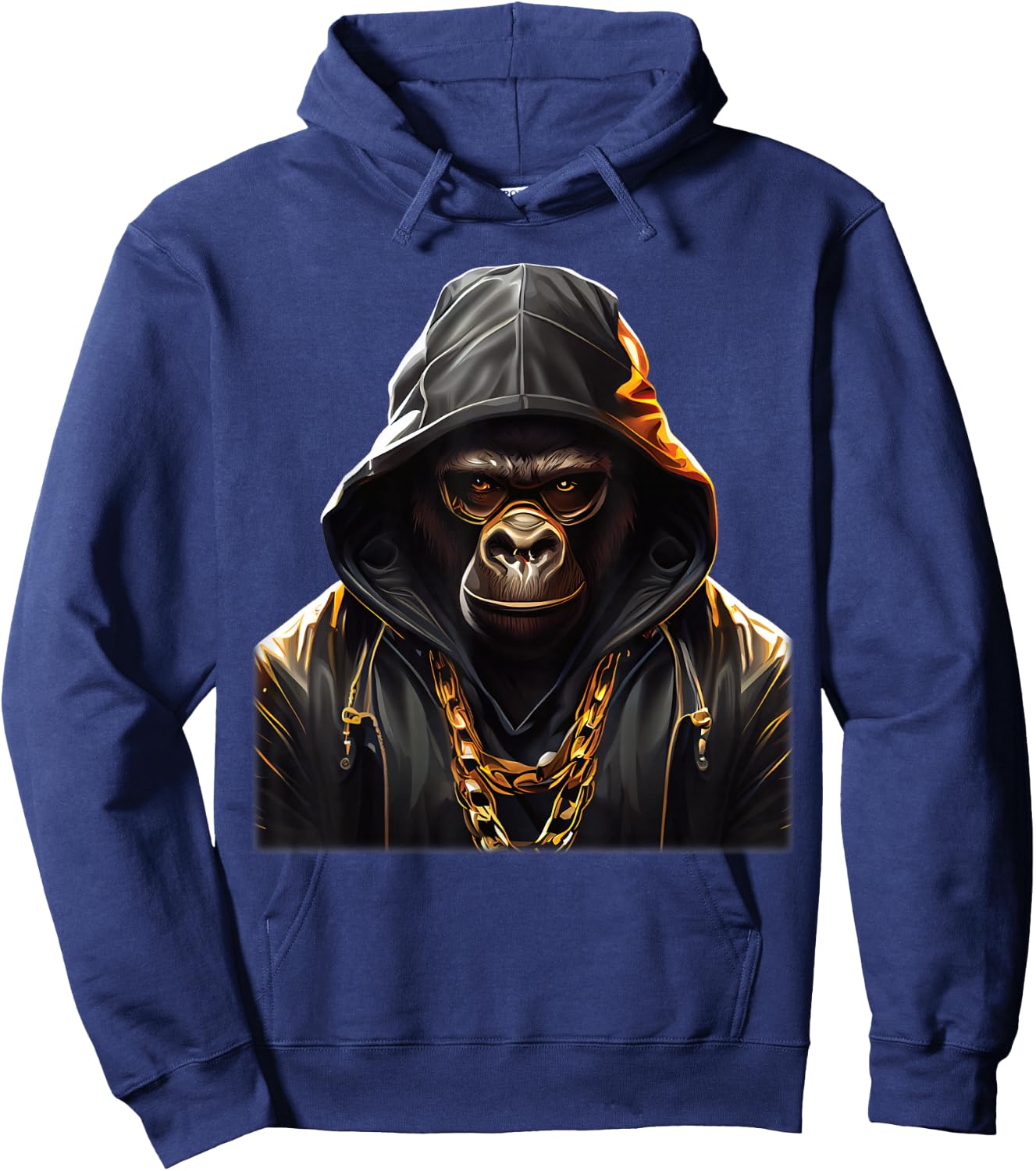 Gangster Hip Hop Gorilla , black Hoodie - Hoodie | Navy