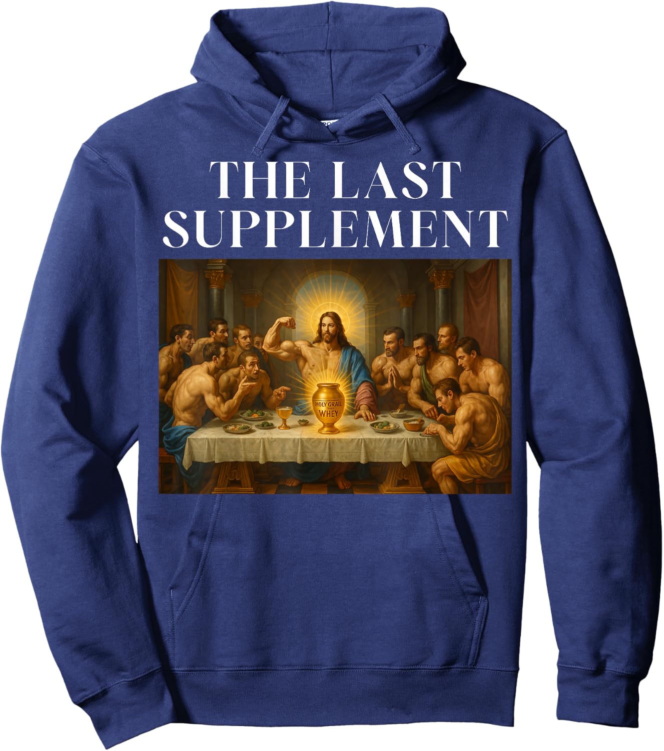 The Last Supplement Funny Gym Parody for Weightlifting Hoodie - Hoodie | Navy
