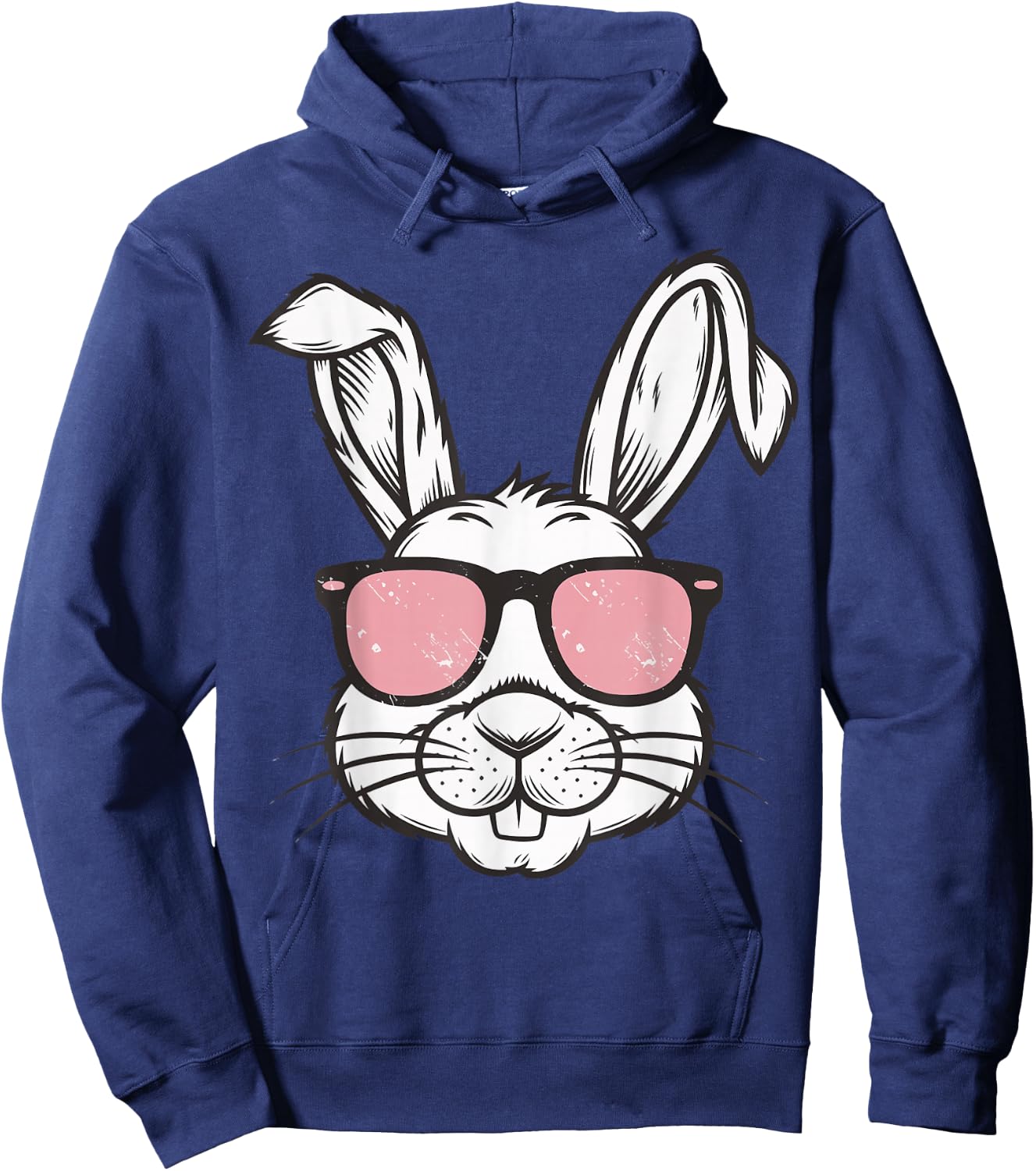 Bunny With Sunglasses Hoodie - Hoodie | Navy