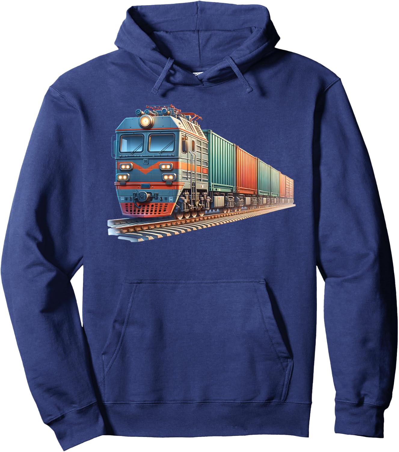 Kids Cargo Train , Black, S Hoodie - Hoodie | Navy