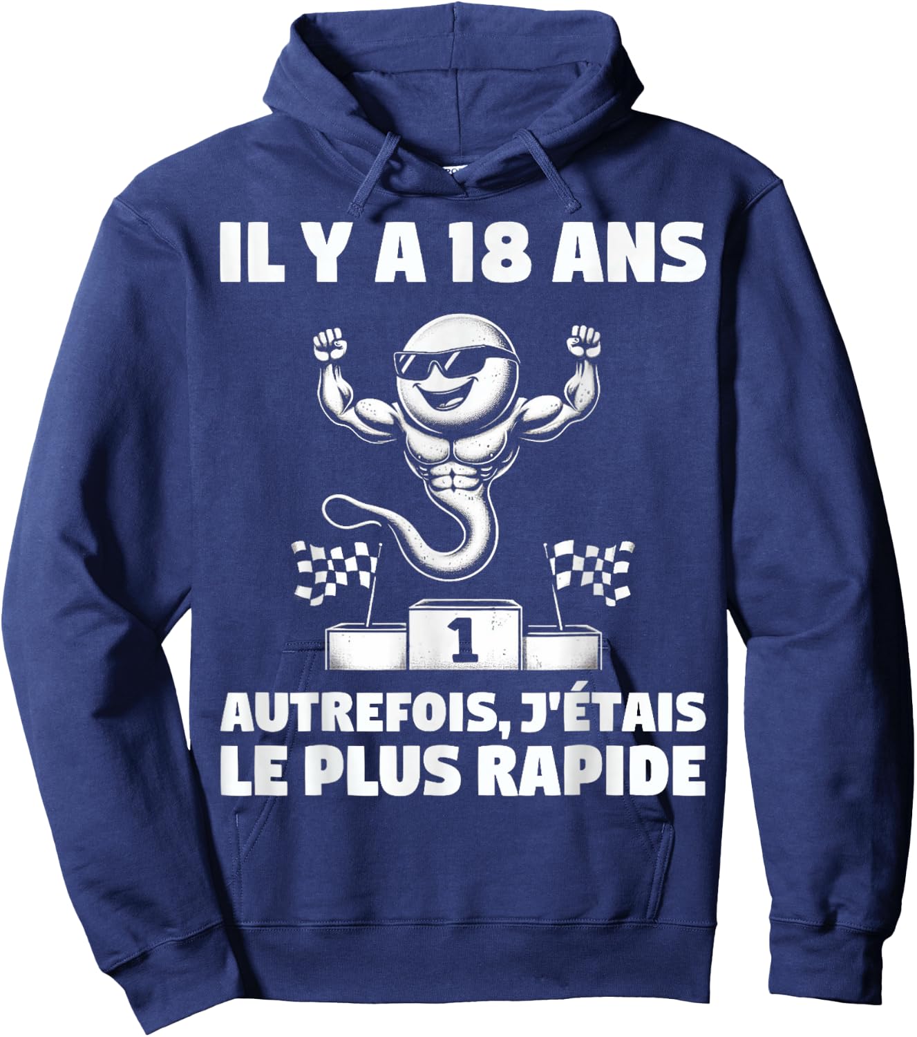 18 Years Ago I Was The Fastest Seed , Black, S Hoodie - Hoodie | Navy