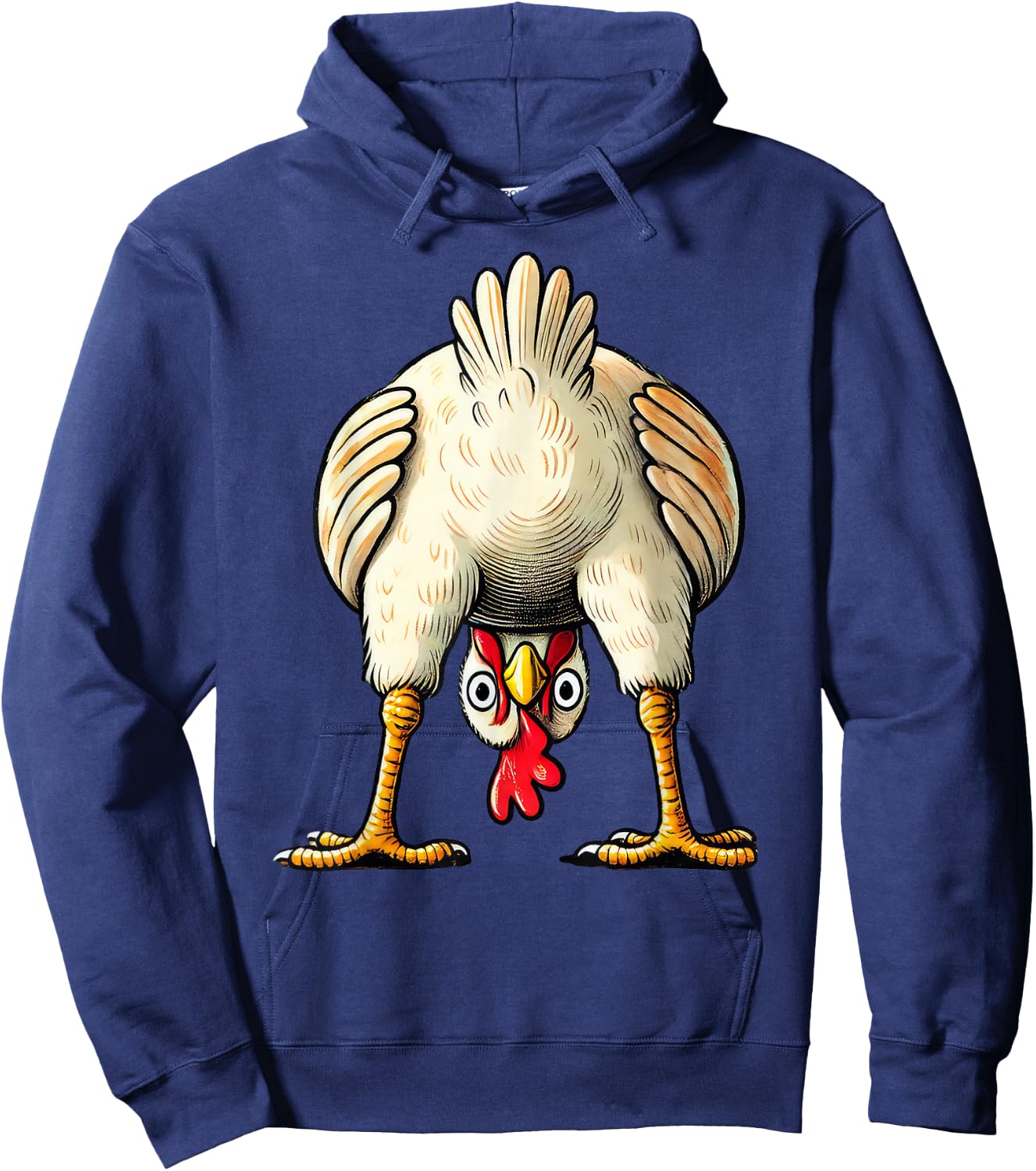 Chicken Chicken Owner Hen Decorative Costume Outfit Funny , black Hoodie - Hoodie | Navy