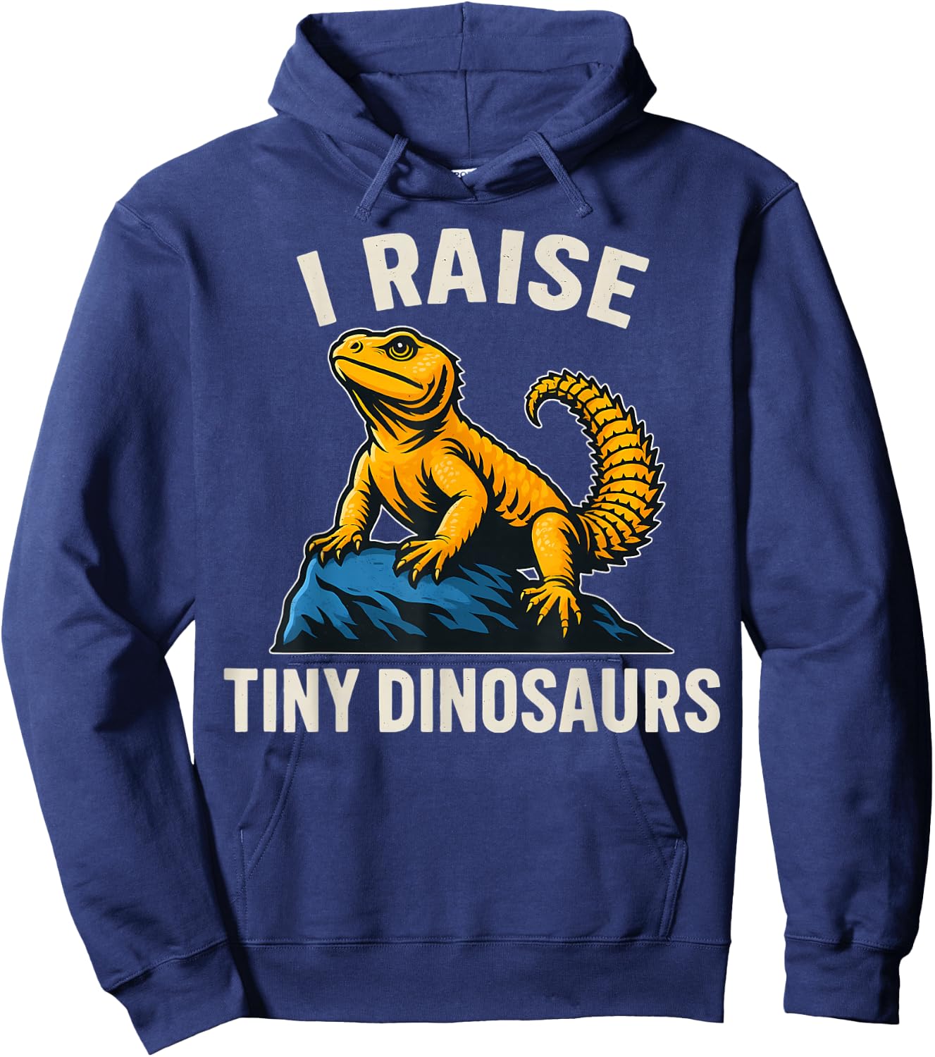 Uromastyx Agama I Raise Tiny Dinosaurs Lizard Owner Hoodie - Hoodie | Navy