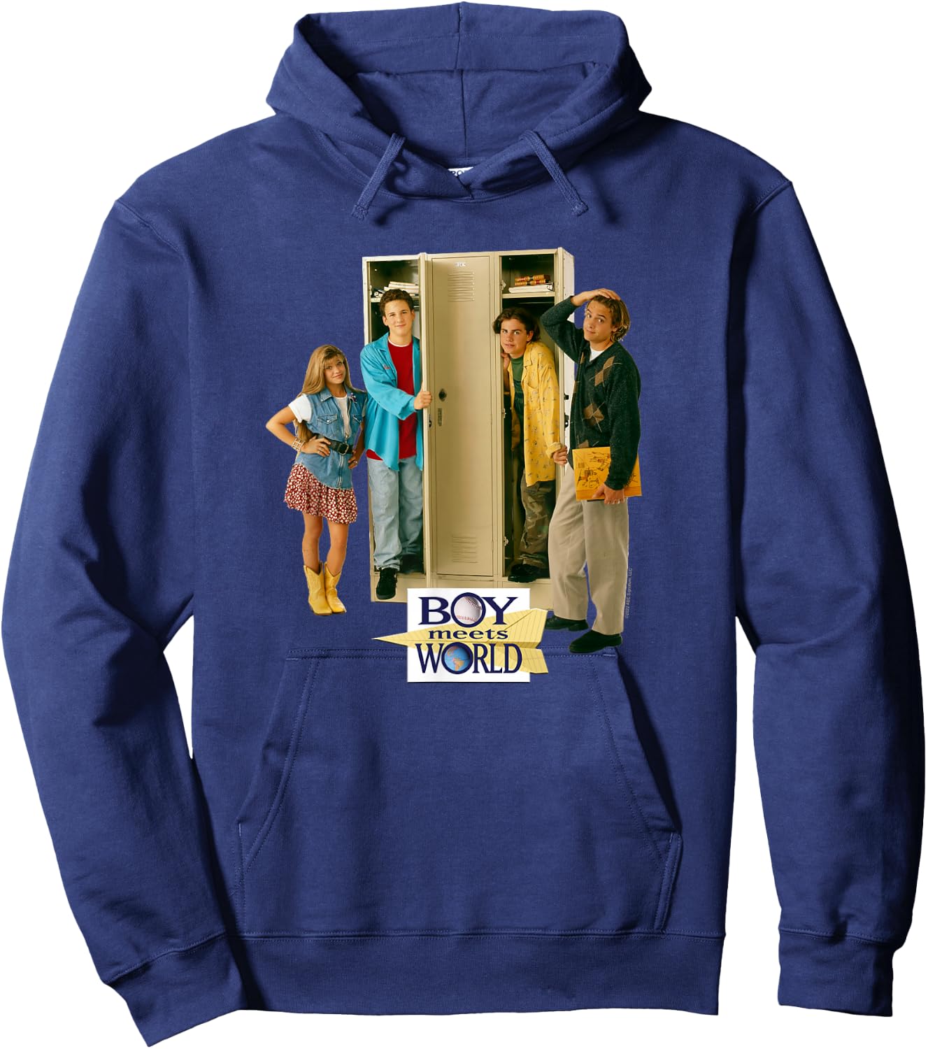Boy Meets World Cast at Lockers Hoodie - Hoodie | Navy