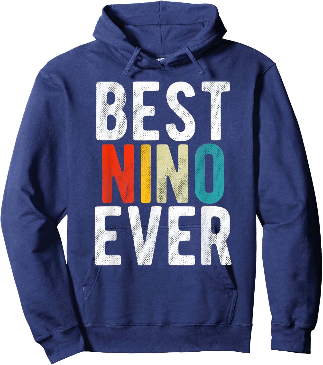 Mexican Fathers Day 2021 Best Nino Ever Godfather Spanish Hoodie - Hoodie | Navy