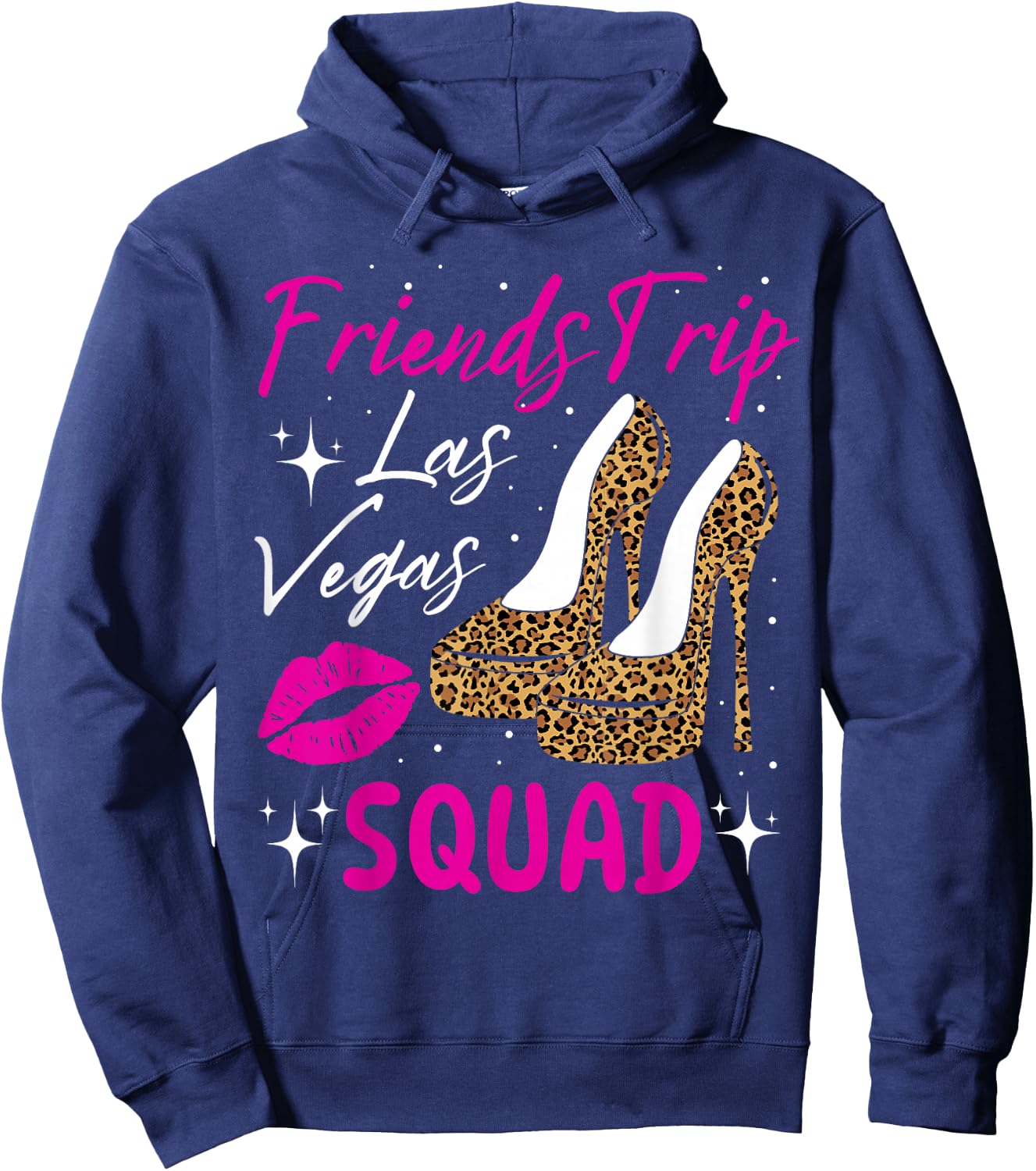 Las Vegas Friends Trip Squad Girls Weekend Friends Matching Hoodie - Hoodie | Navy
