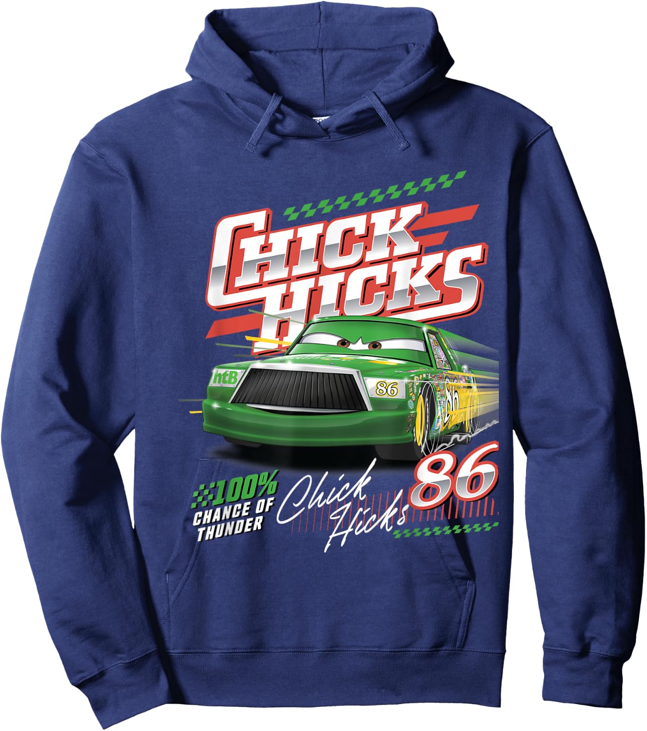 Car Chick Hicks Chance Of Thunder Hoodie - Hoodie | Navy