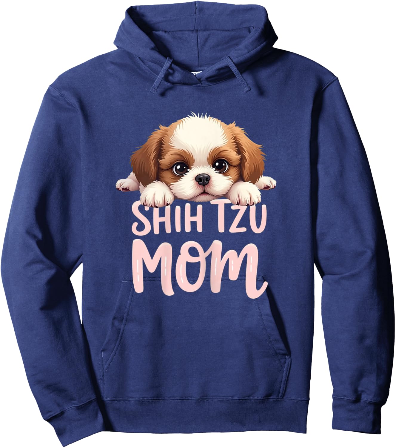 Shih Tzu Mom Dog Shih Tzu Mama Cute Puppy Hoodie - Hoodie | Navy