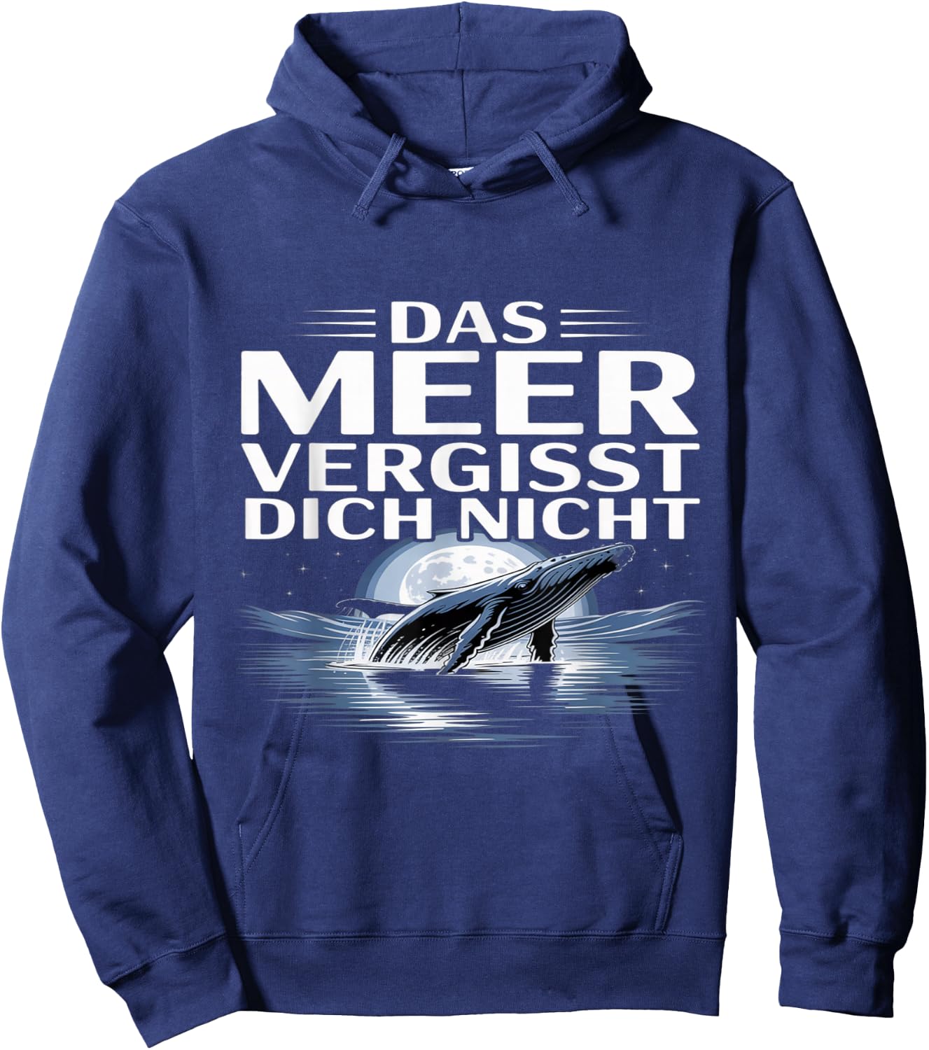Das Meer Vergisst Dich Nicht Timmy Hope Buckelwal Hoodie - Hoodie | Navy