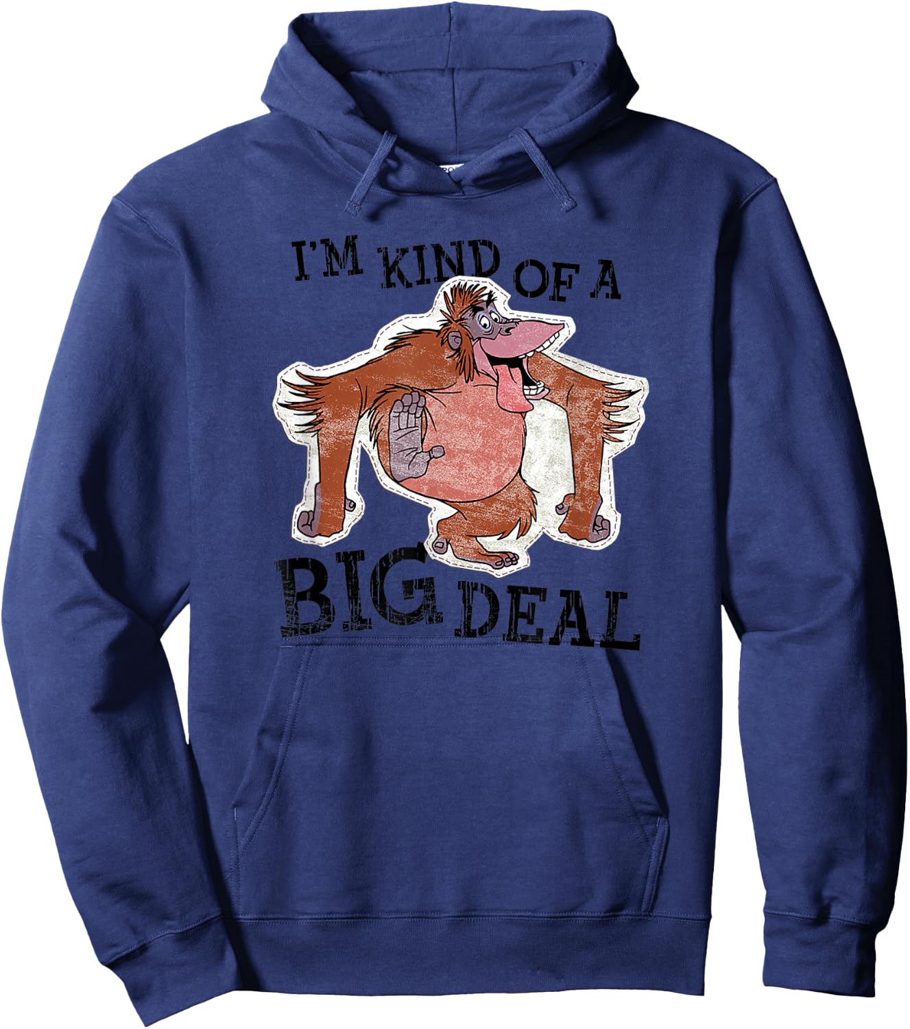 Disney The Jungle Book King Louie I'm Kind Of A Big Deal Hoodie - Hoodie | Navy