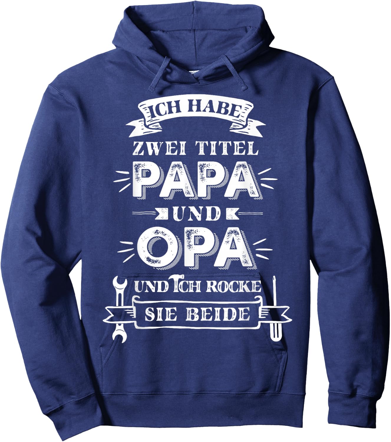 Grandpa Papa Funny Gifts Grandfather Saying , black Hoodie - Hoodie | Navy