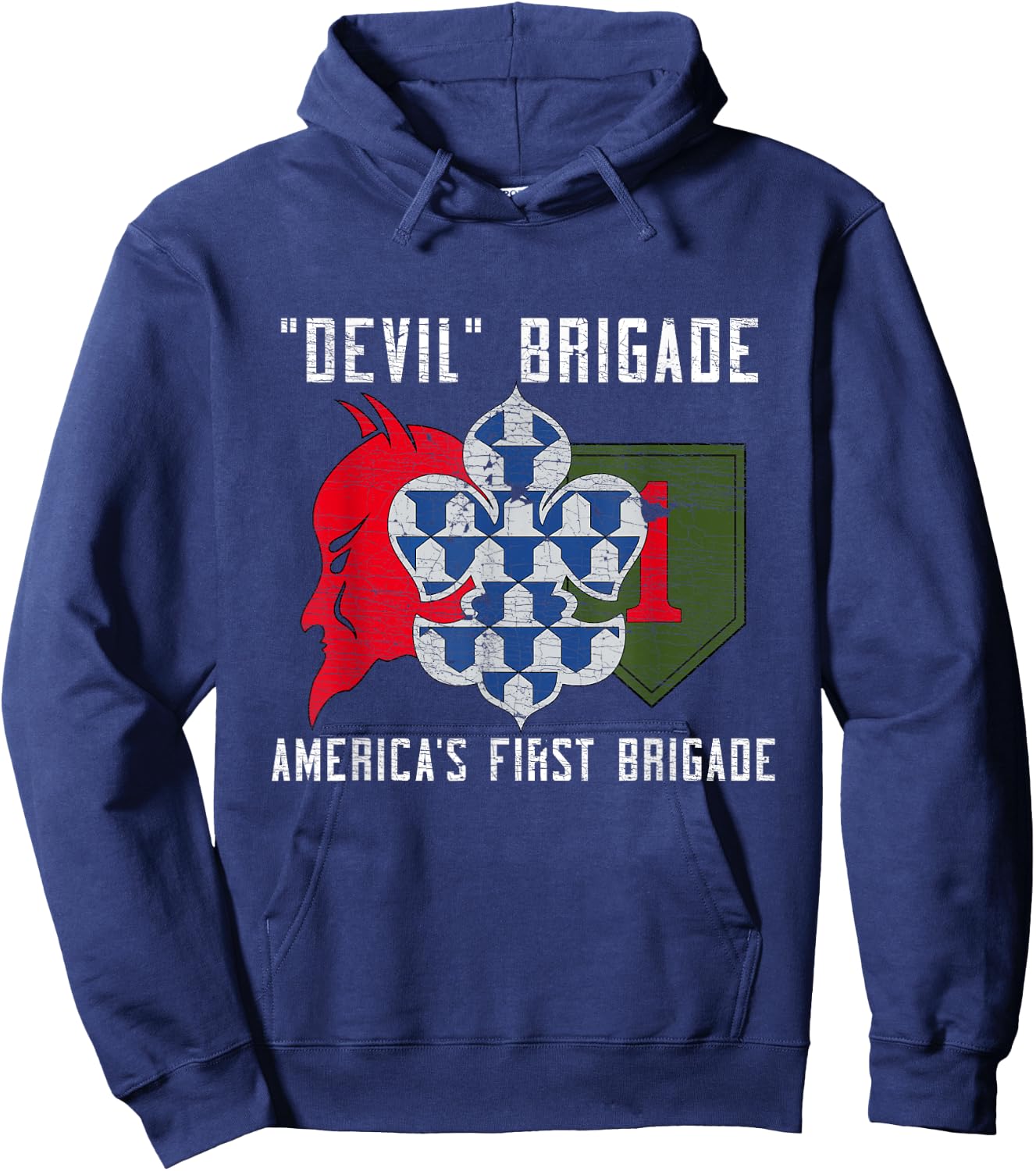 1st Armored Brigade Combat Team 1ABCT 1st Infantry Division Hoodie - Hoodie | Navy