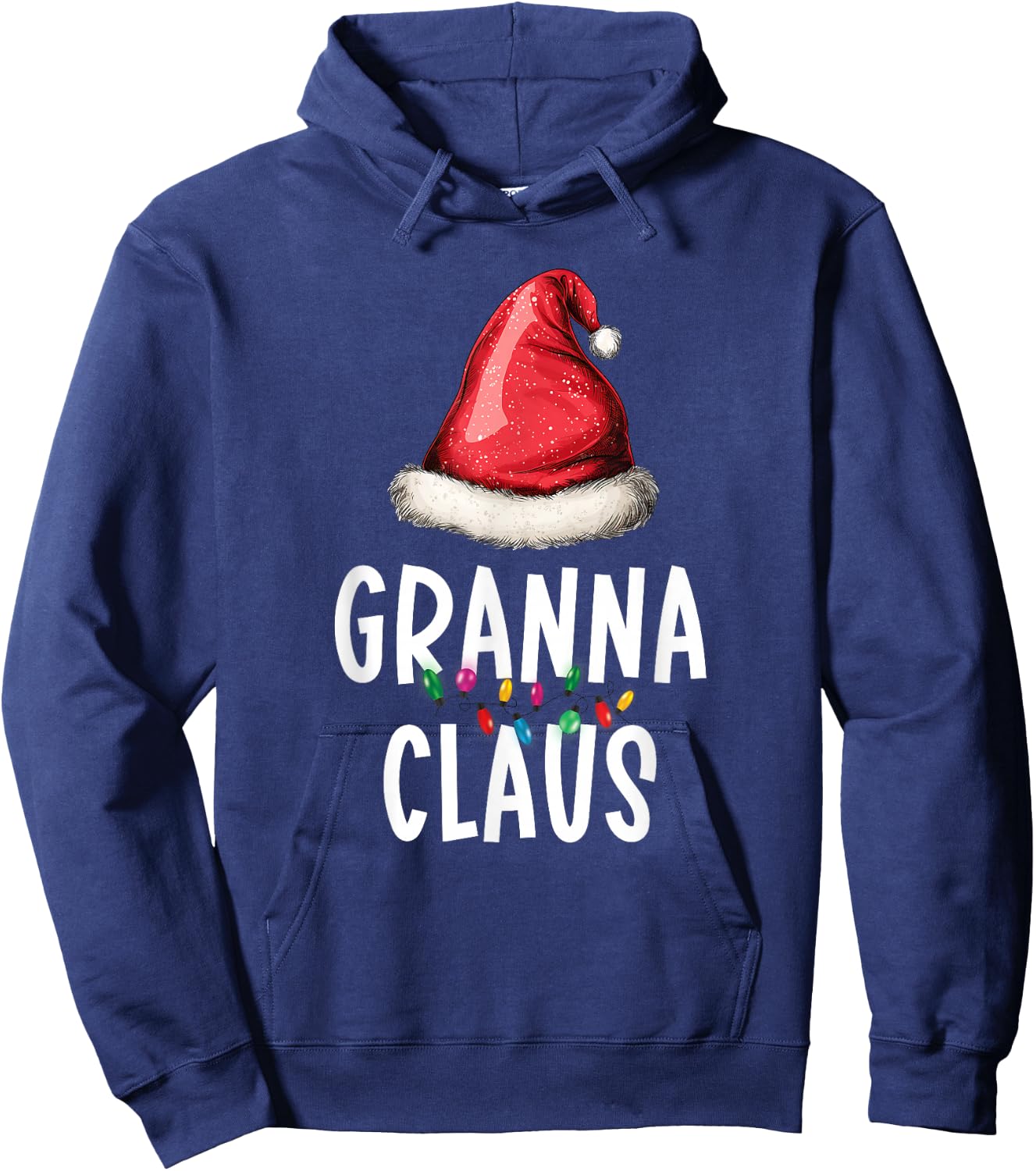 Family Granna Claus Christmas Santa's Pajama Matching Hoodie - Hoodie | Navy