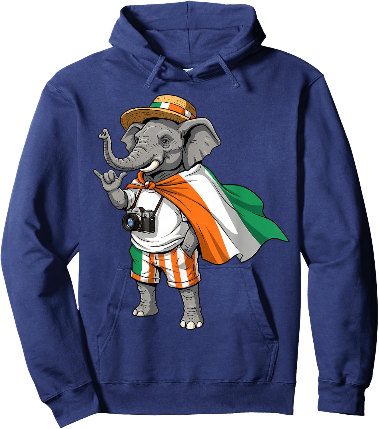 Ivory Coast Flag Elephant Cote D'Ivoire Ivorian Roots Hoodie - Hoodie | Navy