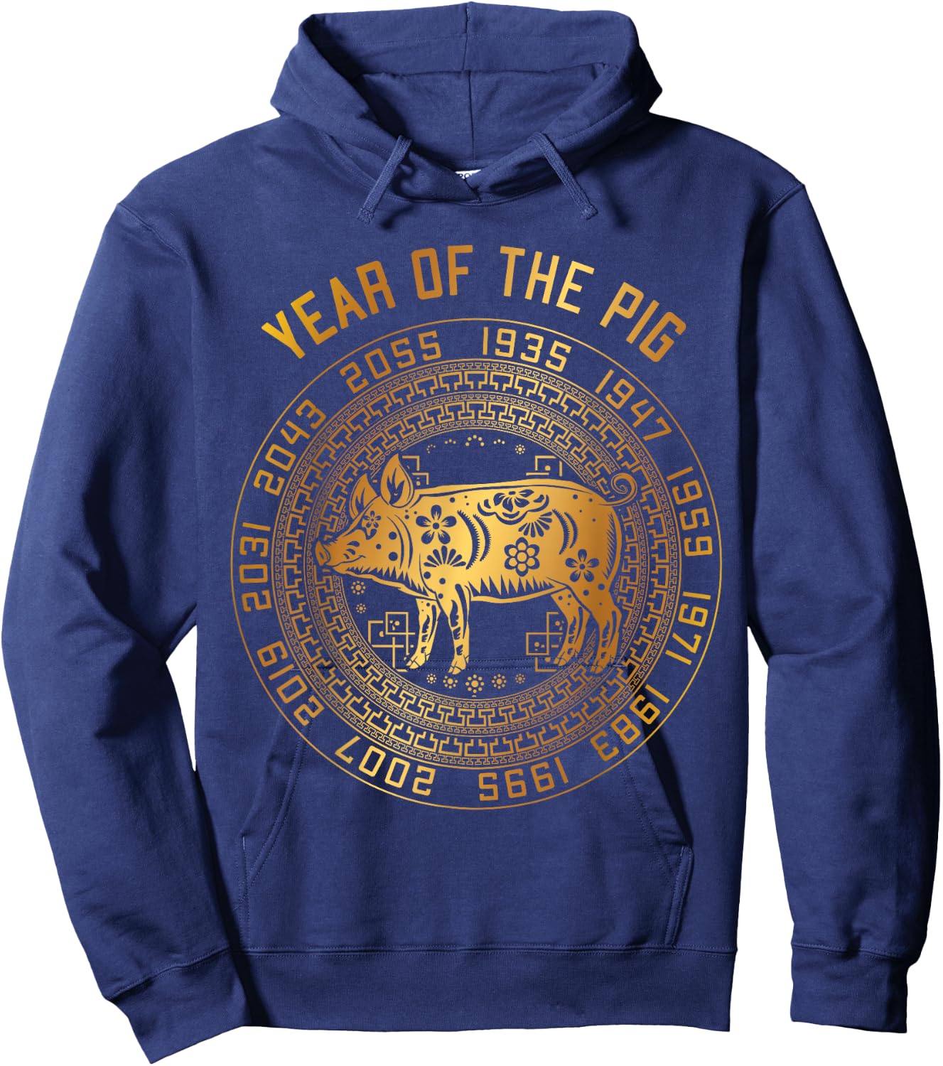 Chinese New Year Of Pig Chinese Zodiac Year 2031 Hoodie - Hoodie | Navy