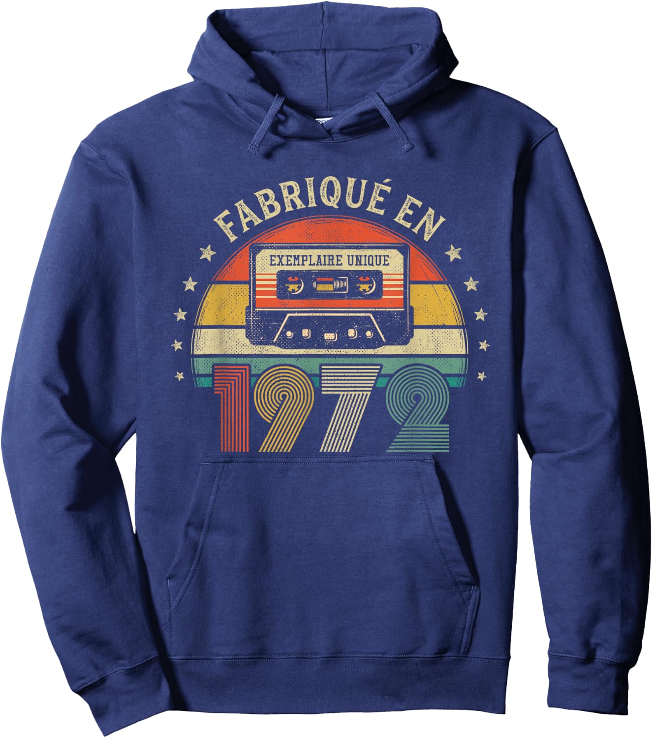 Fabriqué en 1972 Vintage Cassette - Cadeau Anniversaire 1972 Hoodie - Hoodie | Navy