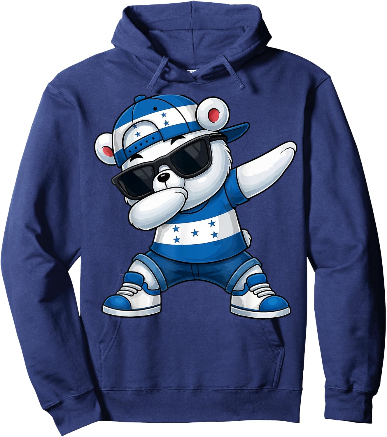 Hispanic Heritage Honduran Flag Honduras 2025 Dabbing Kids Hoodie - Hoodie | Navy