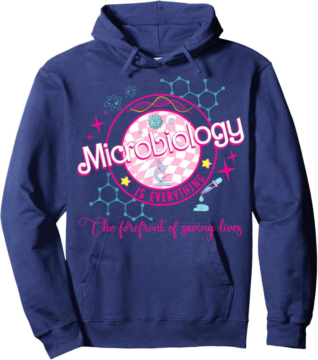 Microbiology is Everything The Lab Tech's Prayer Lab Week Hoodie - Hoodie | Navy