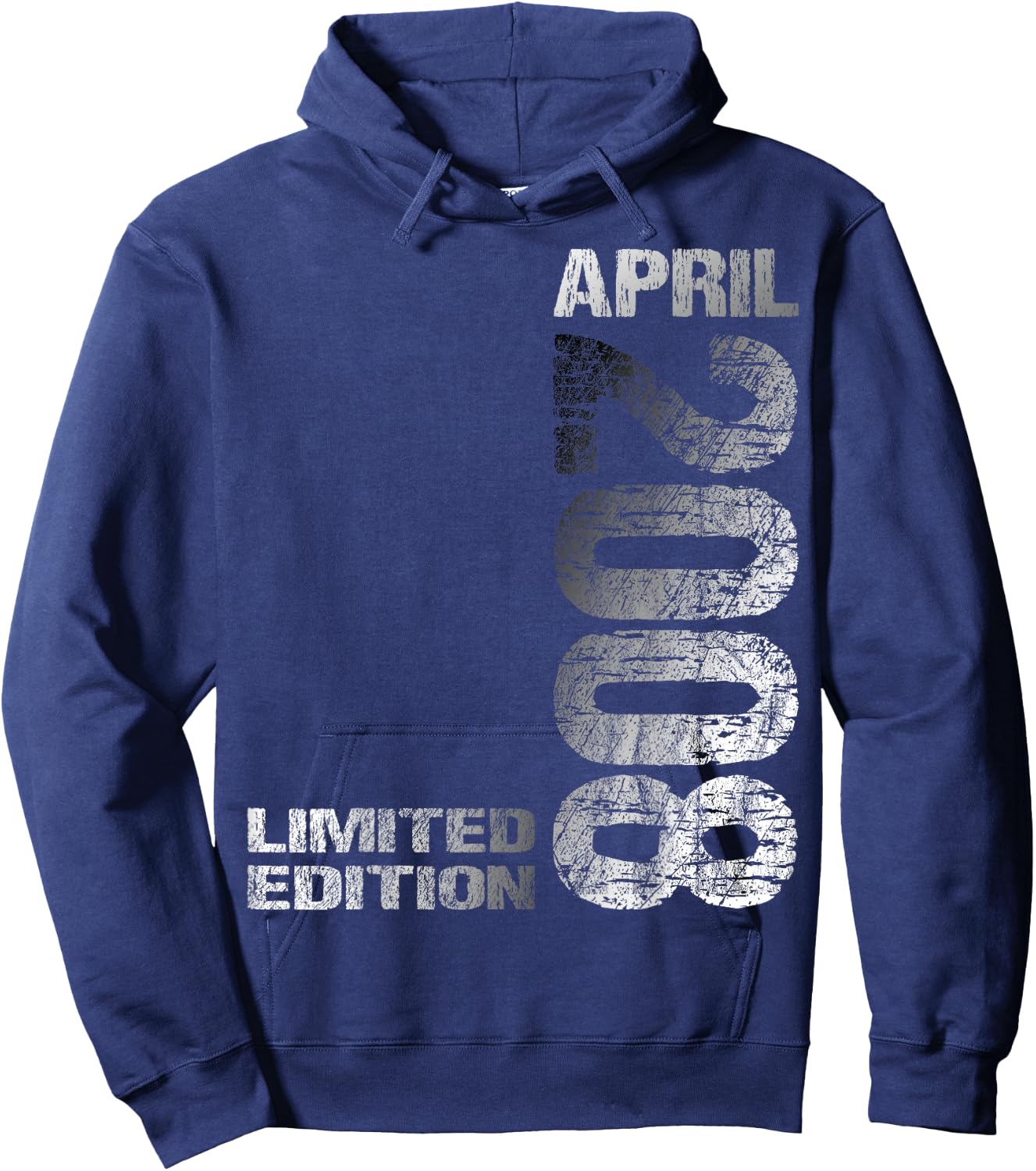April 2008 Junge Mädchen 18. Geburtstag Limited Edition 18 Hoodie - Hoodie | Navy